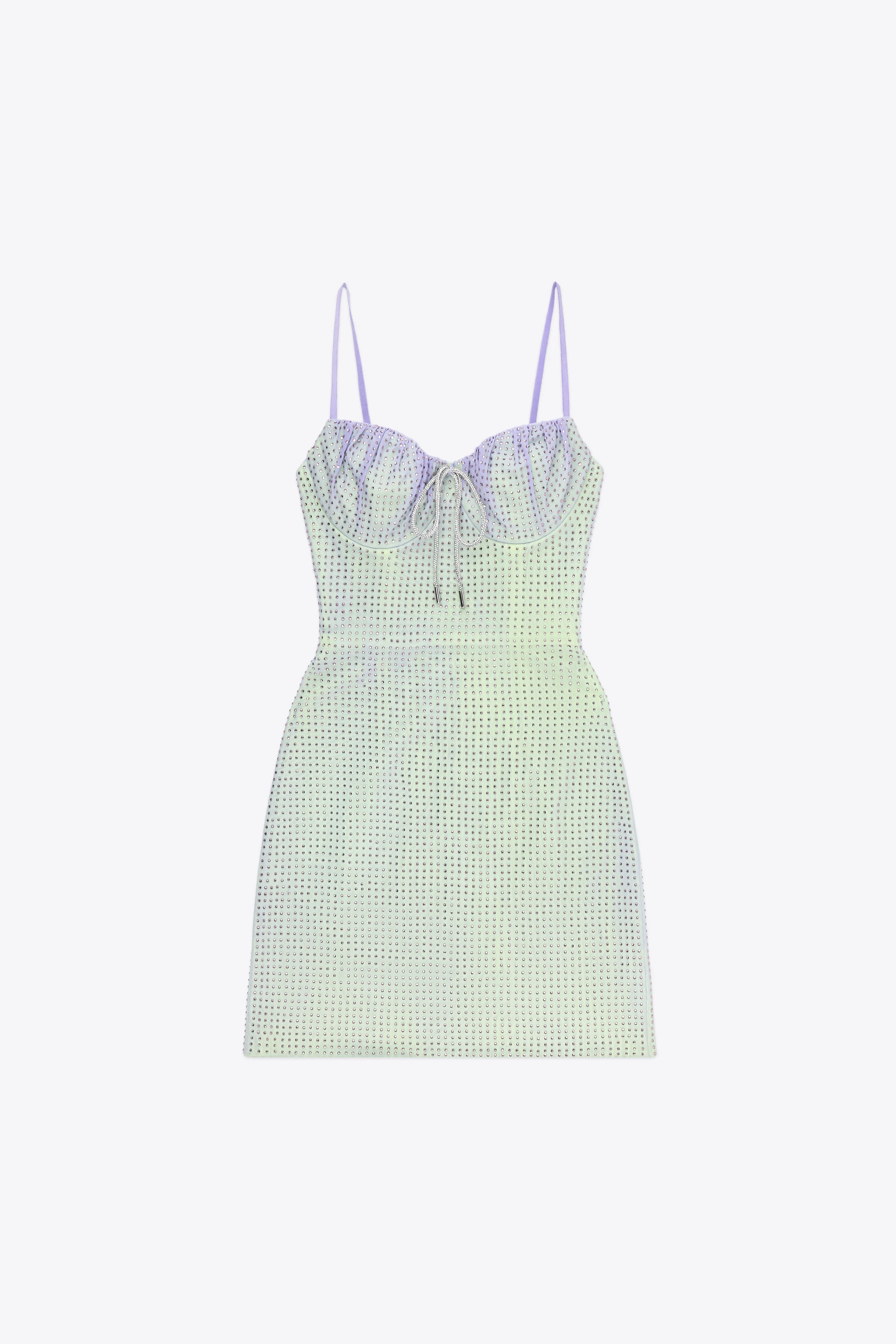 Crystal Hotfix Mini Dress sold by AREA NYC