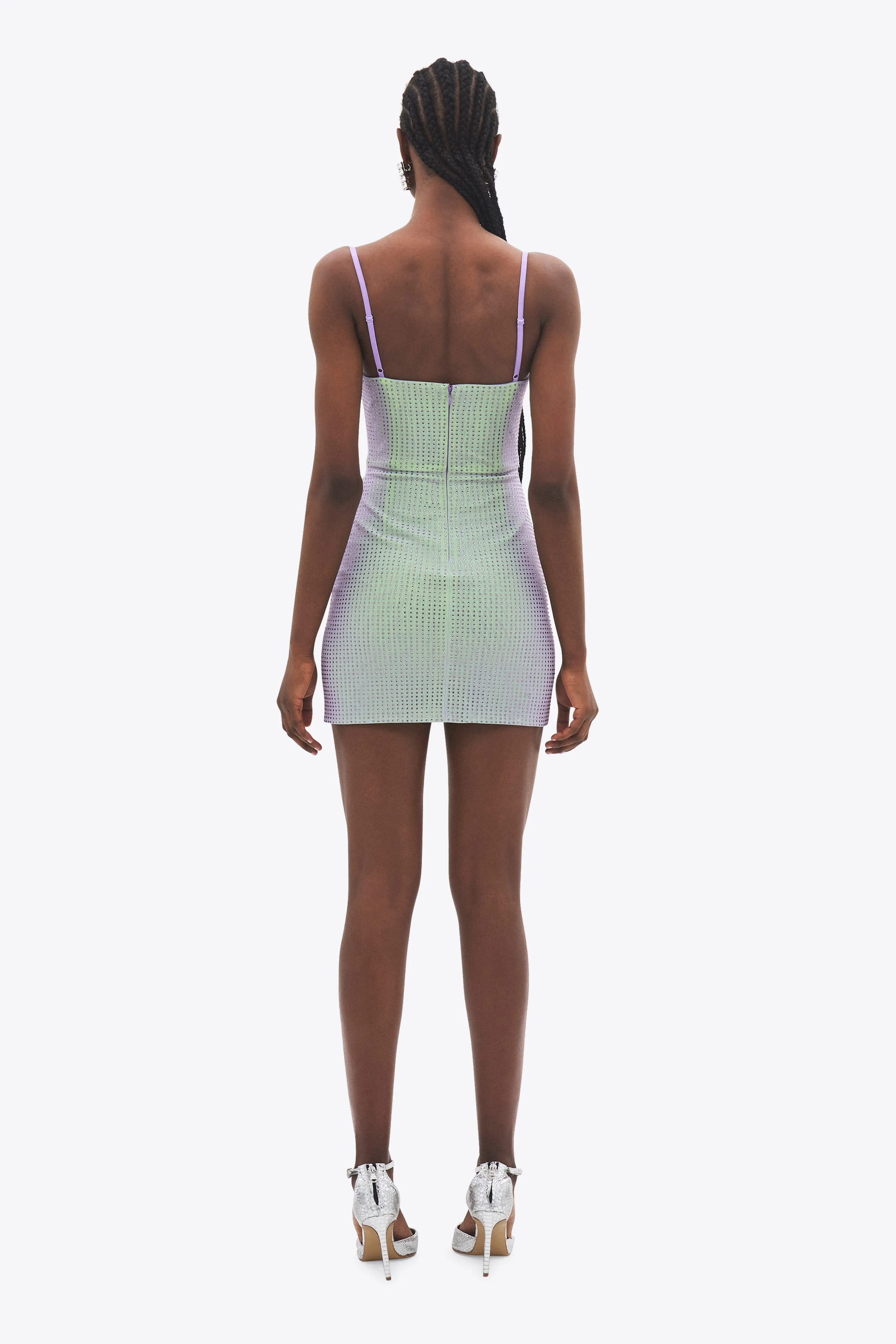 Crystal Hotfix Mini Dress sold by AREA NYC product image thumbnail 5