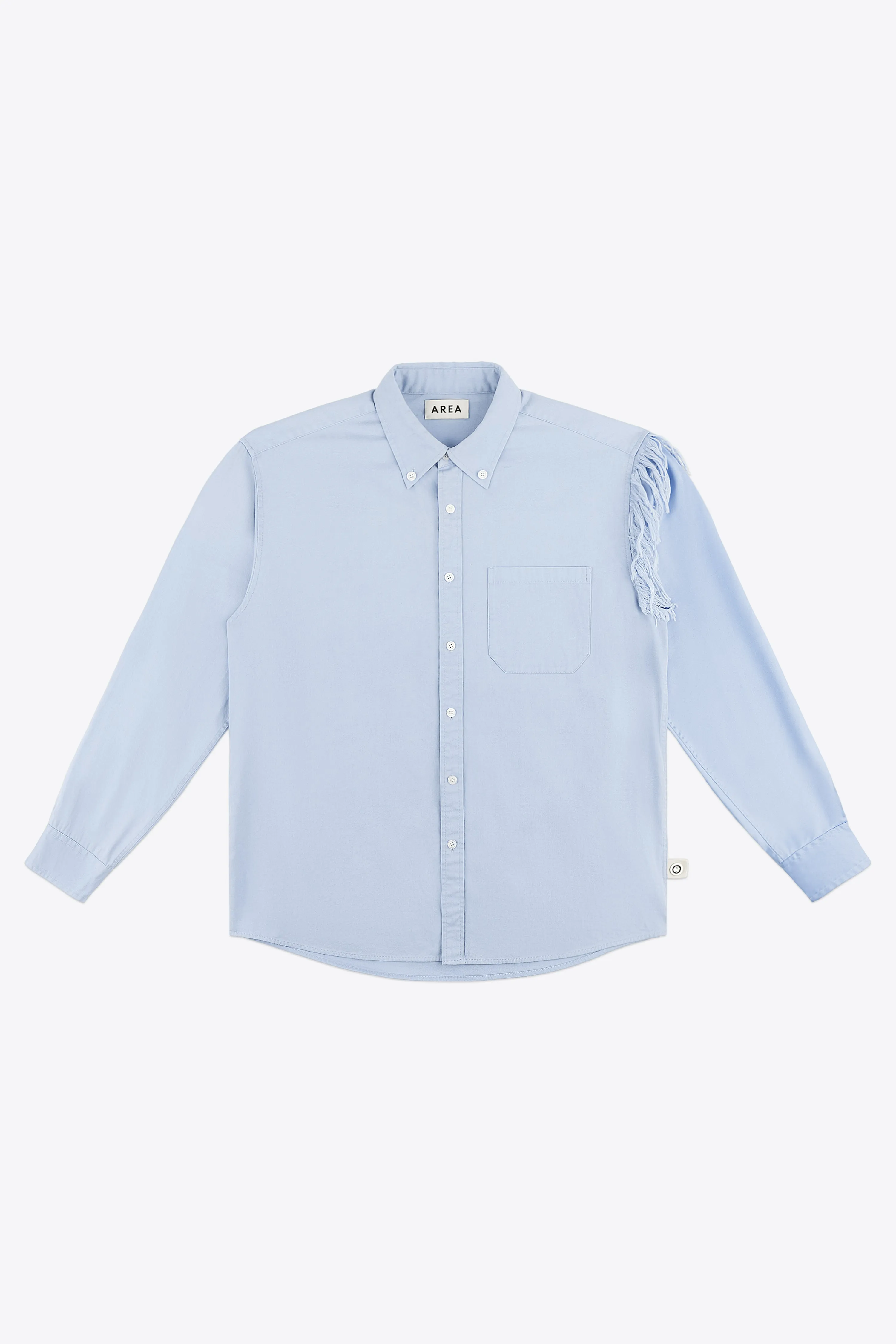 Deconstructed Satin Oxford Shirt sold by AREA NYC