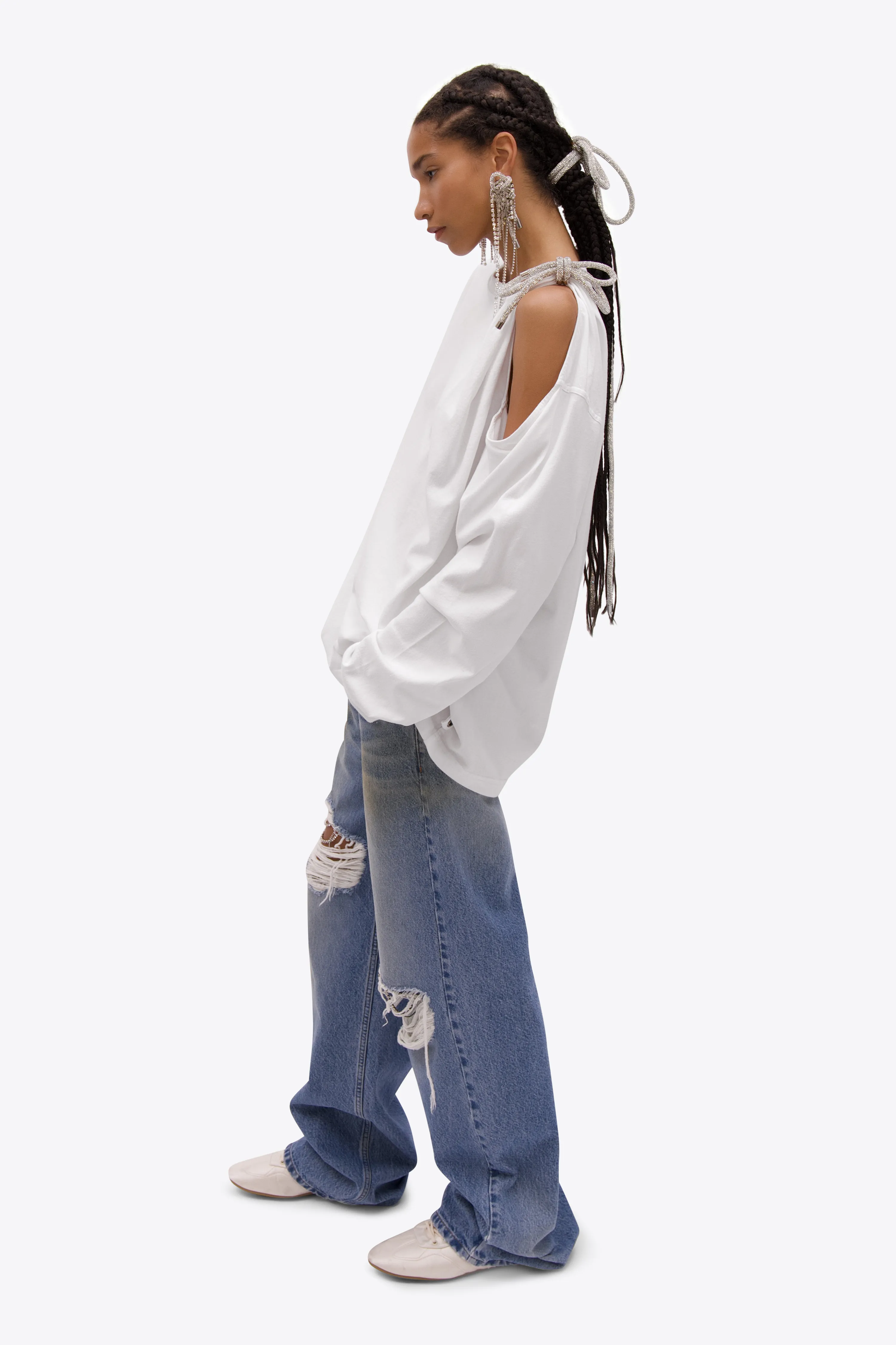 Crystal Knot Long Sleeve T-Shirt sold by AREA NYC product image thumbnail 3