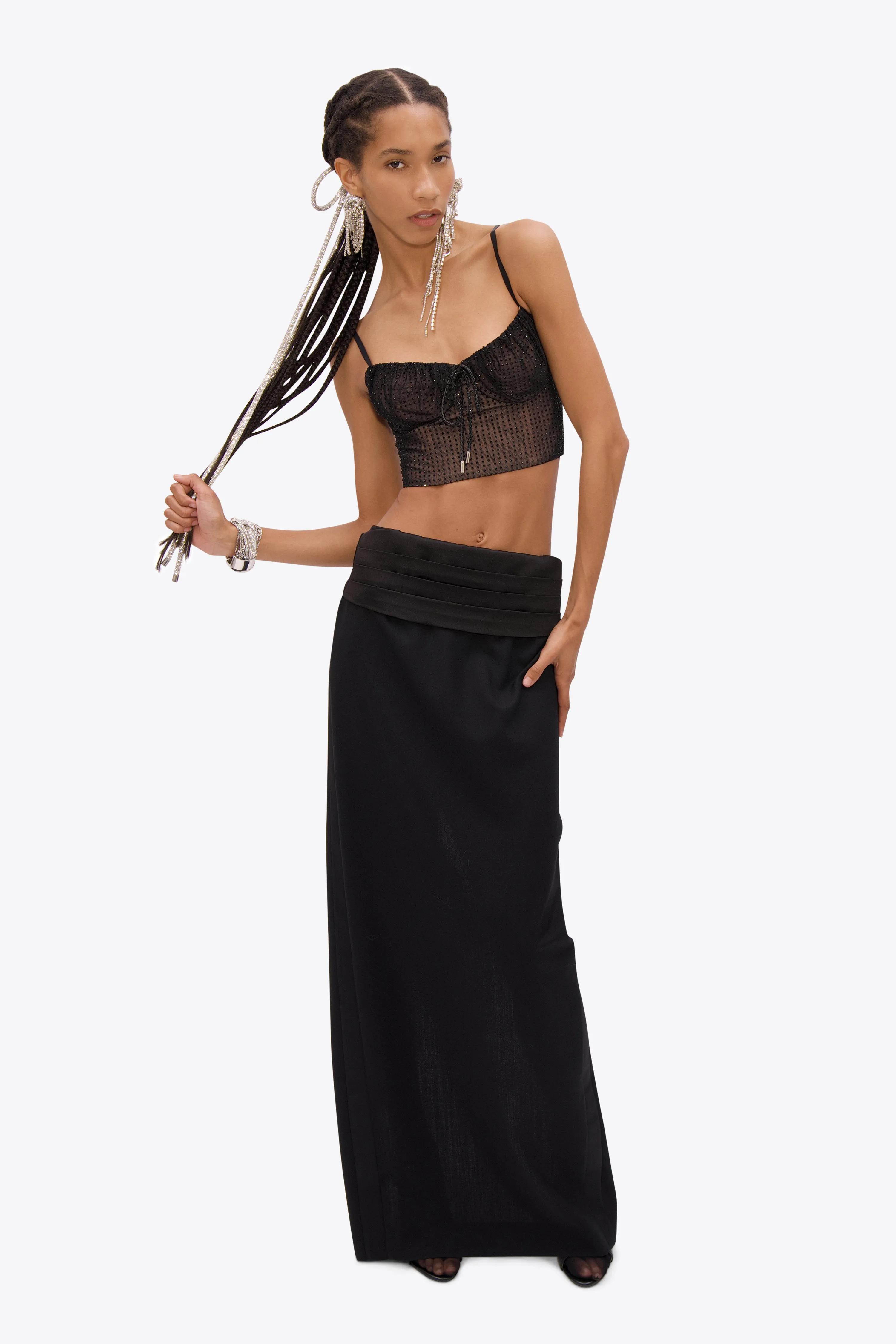 Crystal Hotfix Top sold by AREA NYC product image thumbnail 2