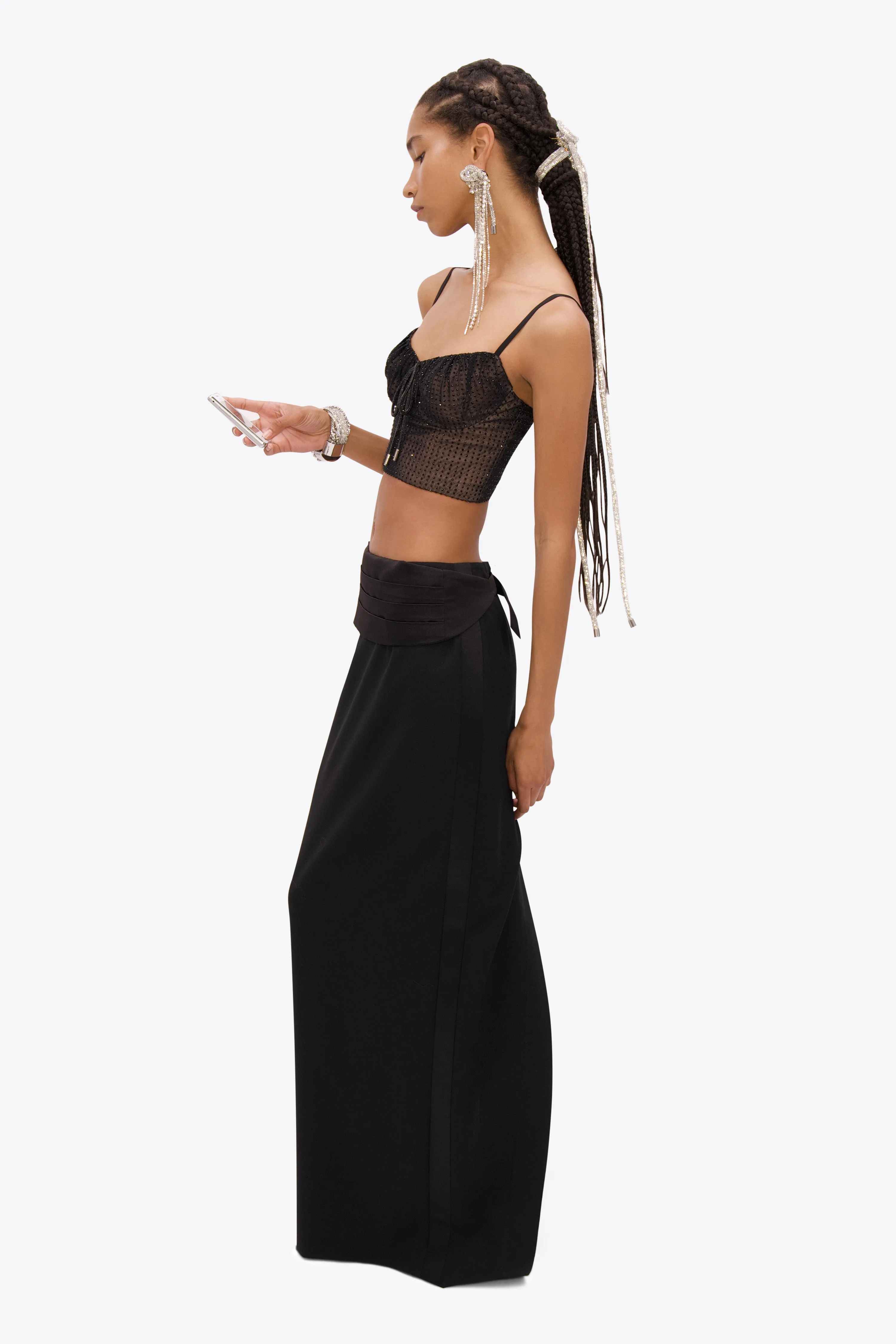 Crystal Hotfix Top sold by AREA NYC product image thumbnail 3