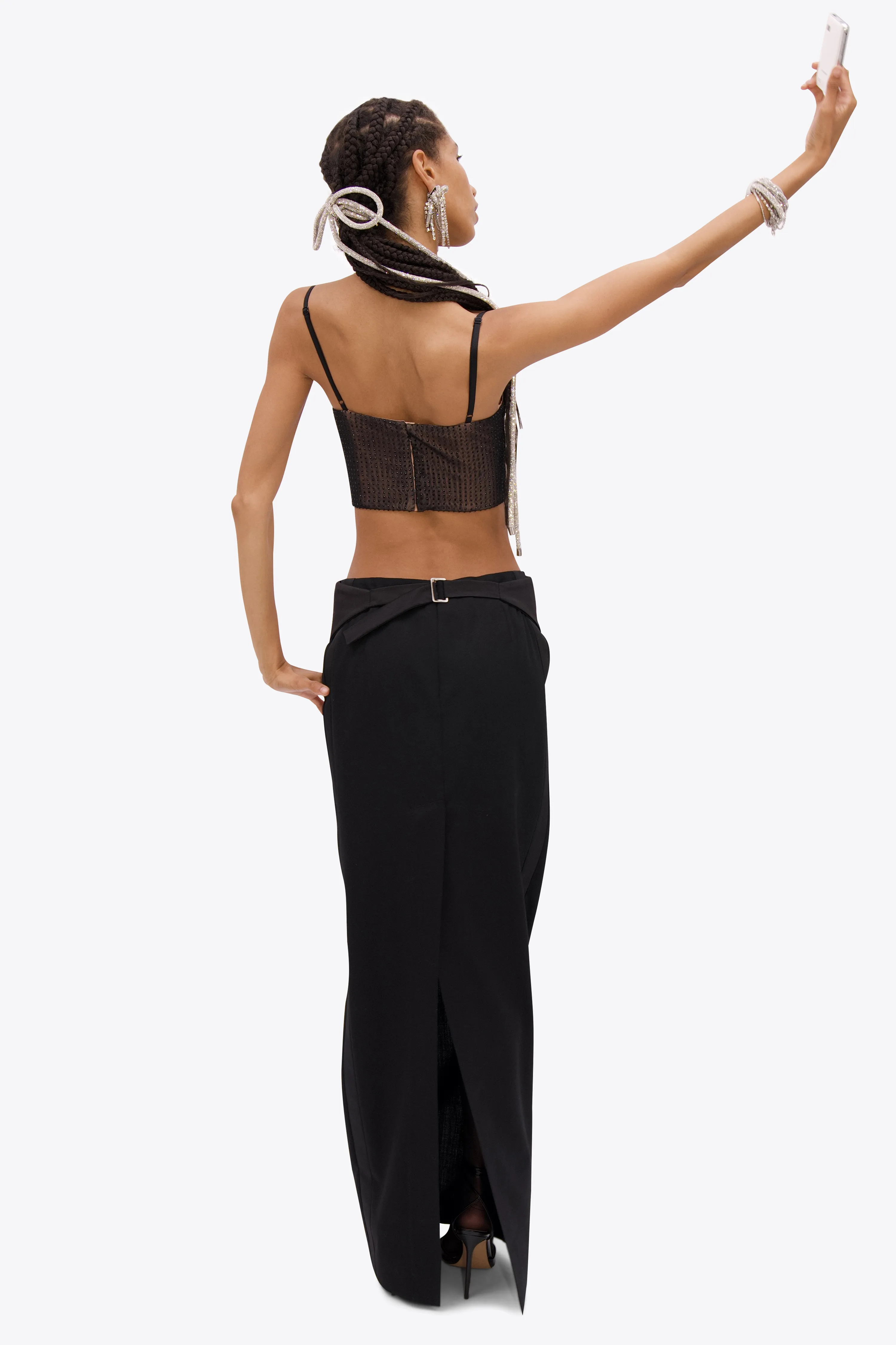 Crystal Hotfix Top sold by AREA NYC product image thumbnail 4