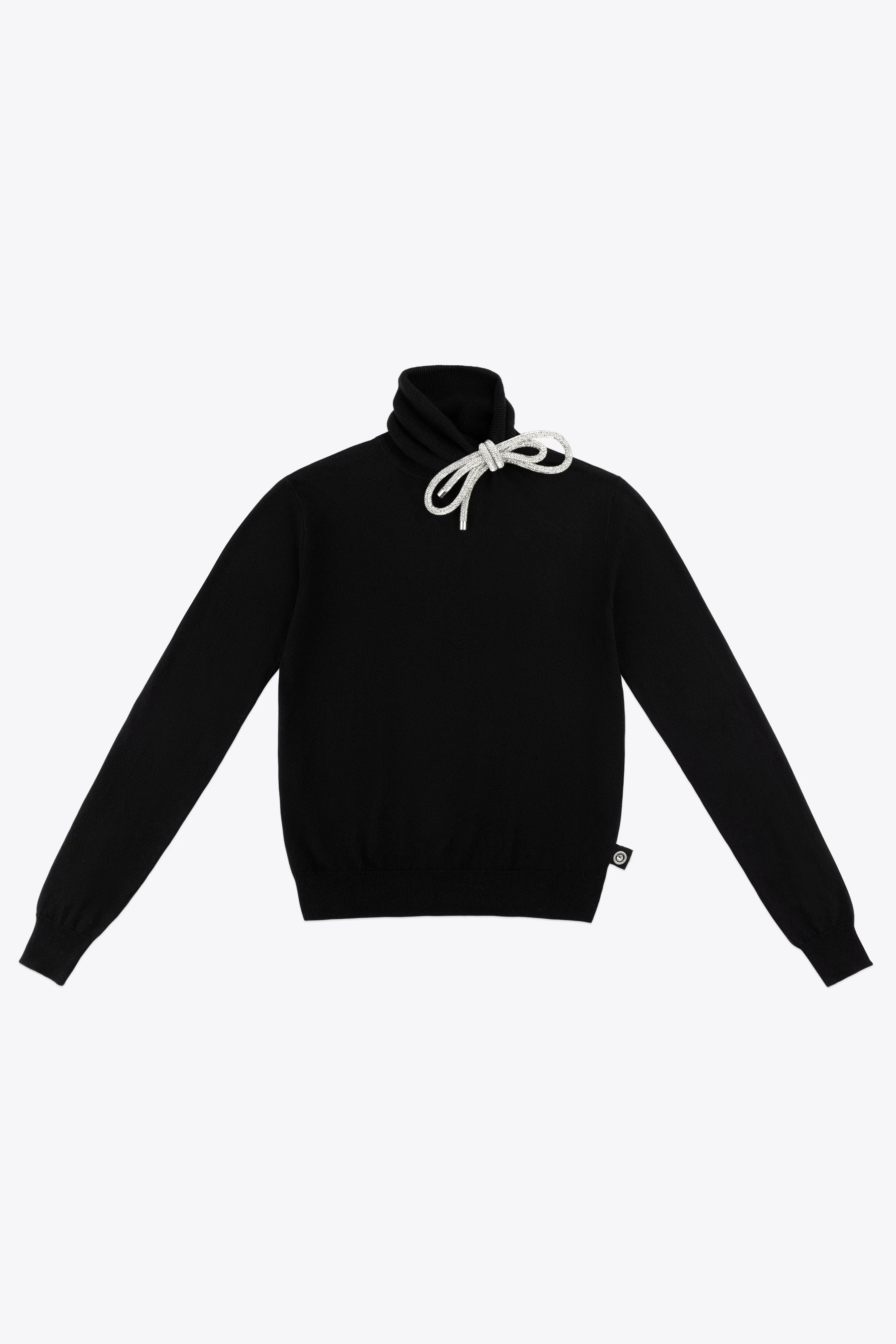 Crystal Knot Turtleneck Sweater sold by AREA NYC