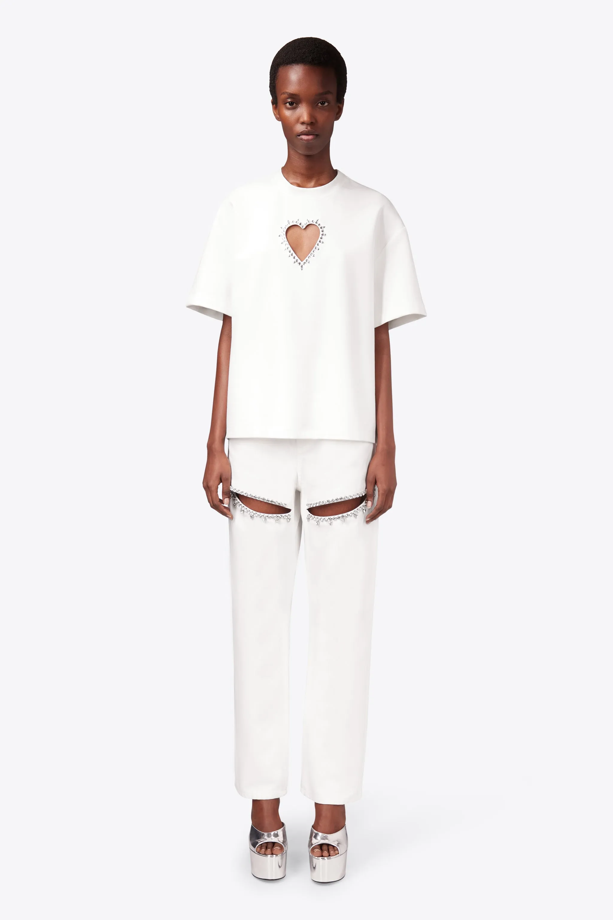 Crystal Slit Jean sold by AREA NYC product image thumbnail 3