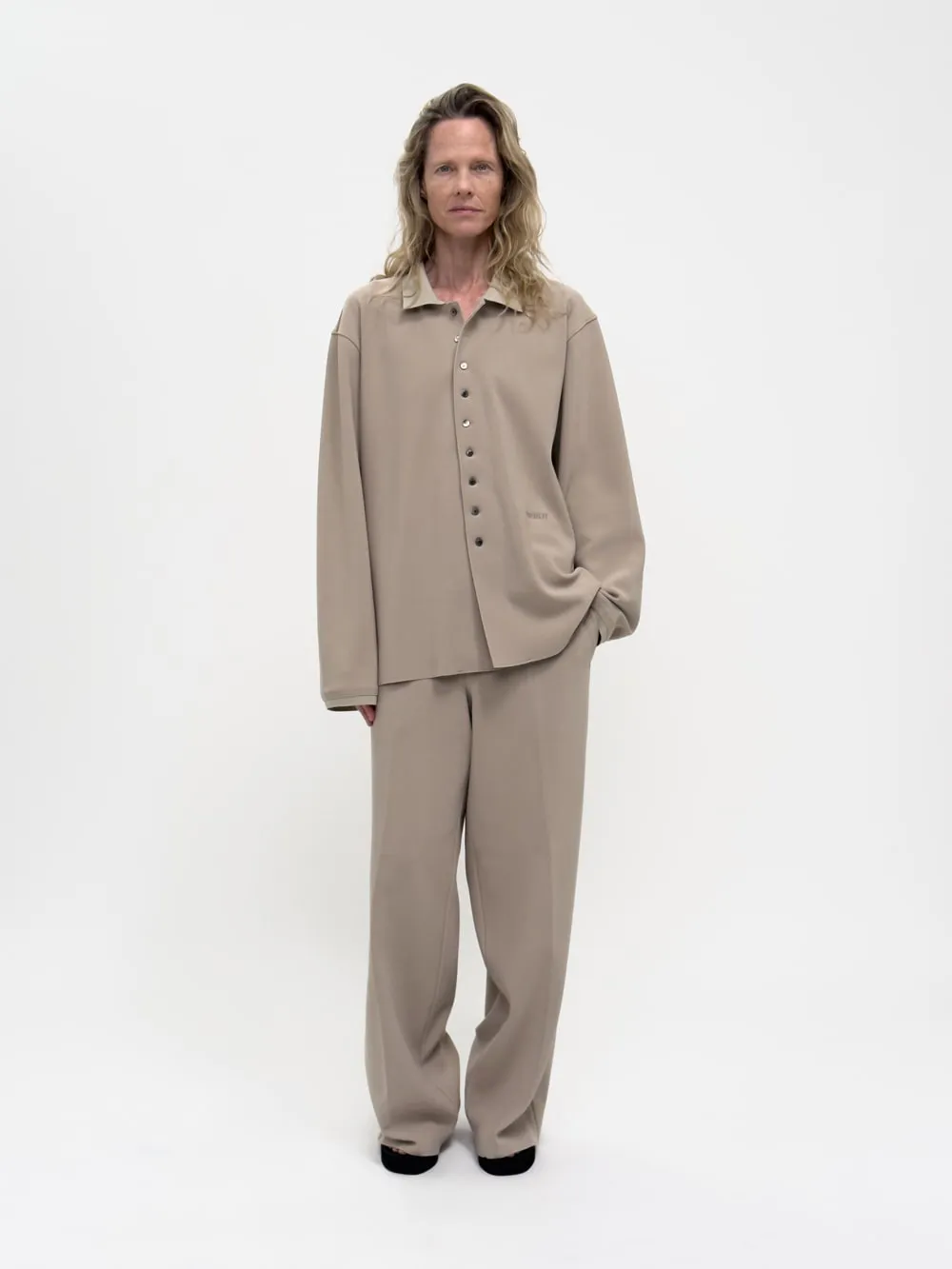 LAY2 RIB-COLLARED SHIRT sold by BIRROT product image thumbnail 2
