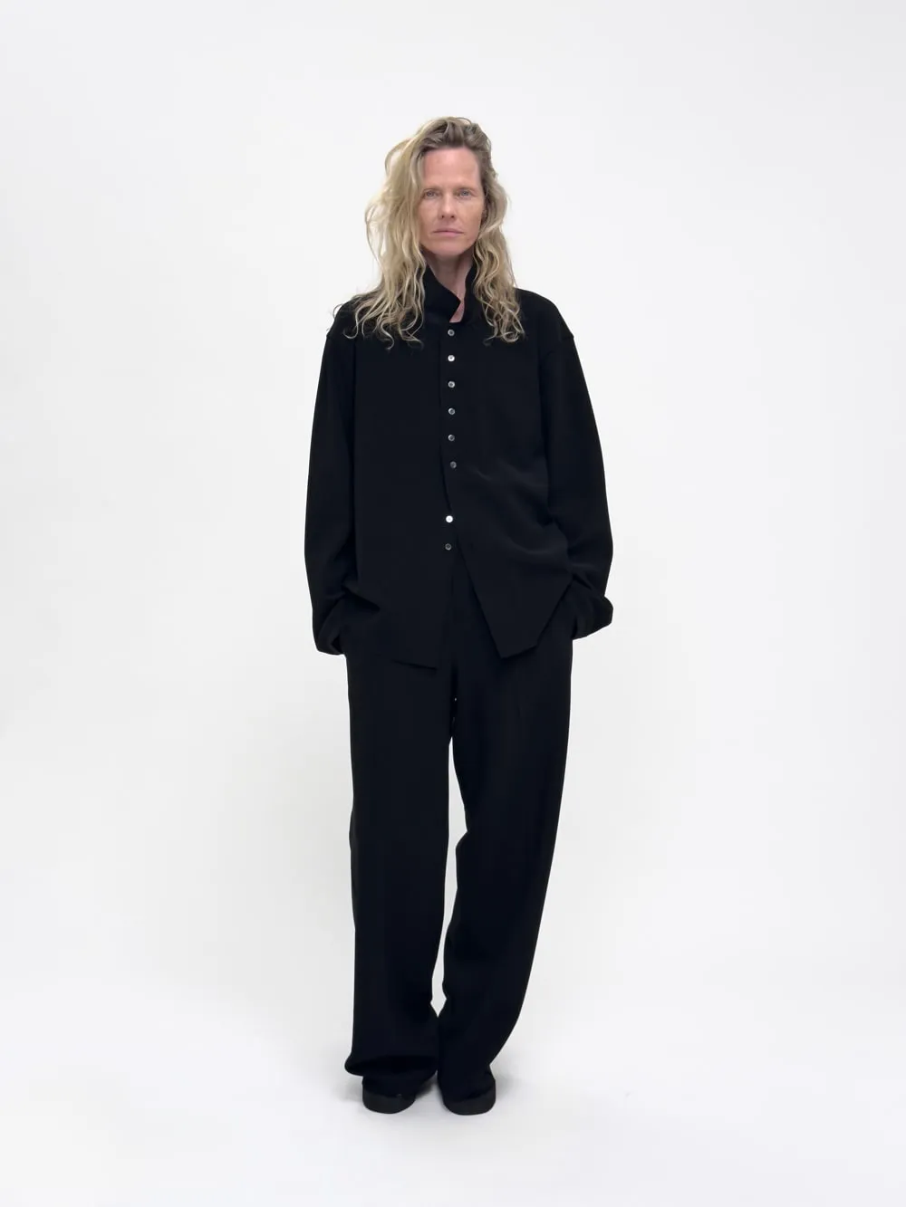 LAY2 RIB-COLLARED SHIRT sold by BIRROT product image thumbnail 2