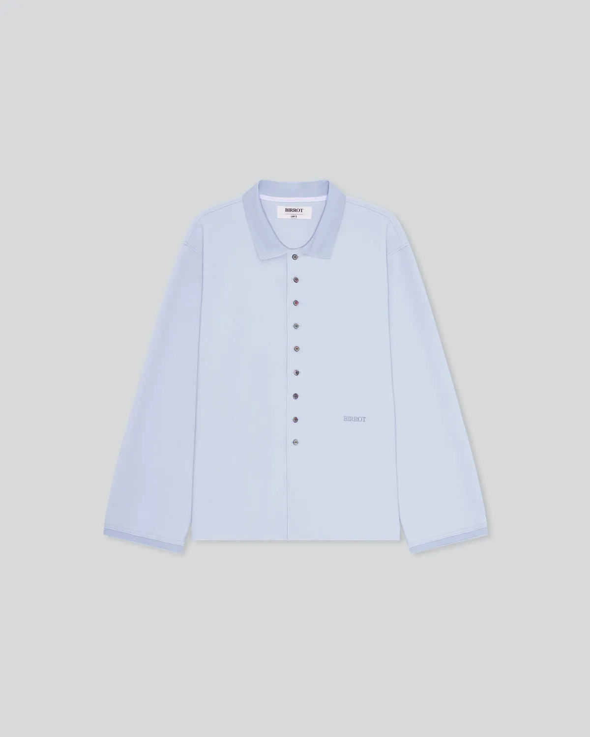 LAY2 RIB-COLLARED SHIRT sold by BIRROT