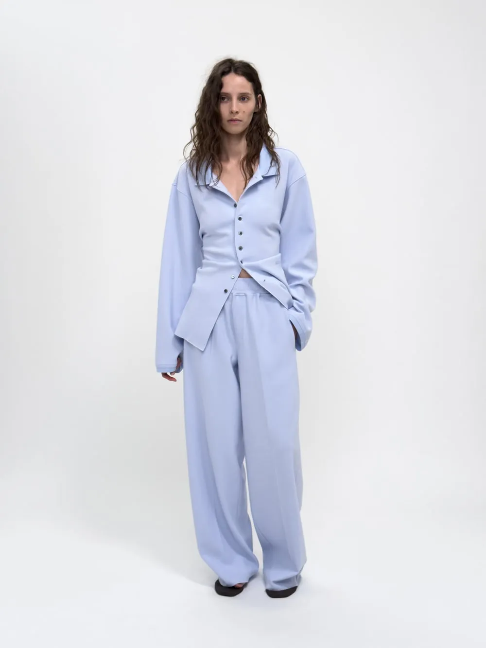 LAY2 RIB-COLLARED SHIRT sold by BIRROT product image thumbnail 3