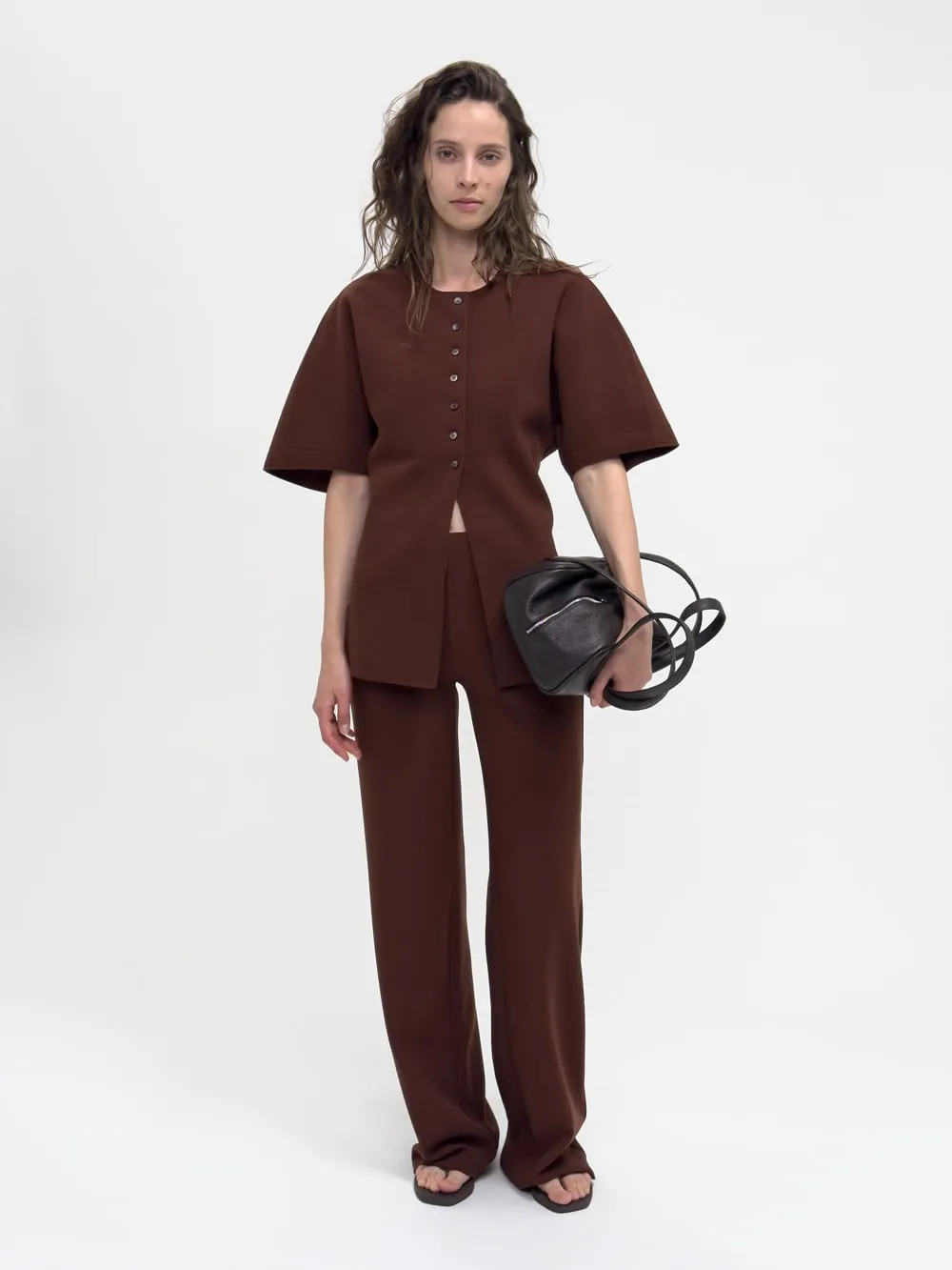 LAY3 HALF-SLEEVE BLOUSE sold by BIRROT product image thumbnail 2