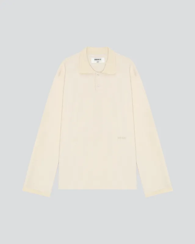 LAY2 LONG-SLEEVE POLO made by BIRROT