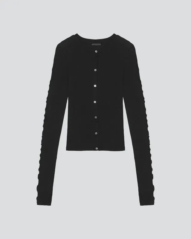 LINE CARDIGAN made by BIRROT