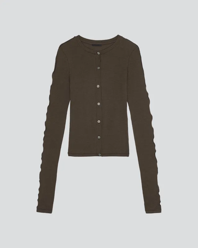 LINE CARDIGAN made by BIRROT