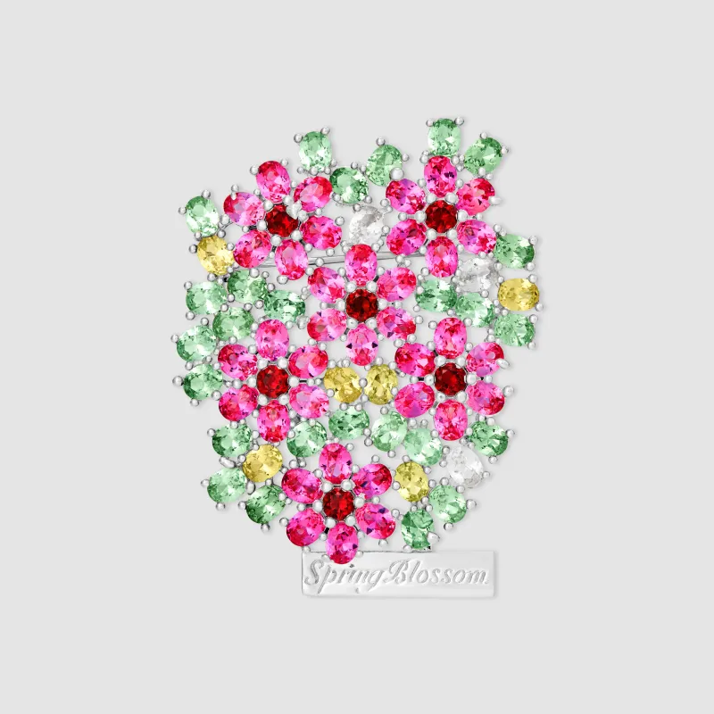 Spring Blossom Brooch made by Bleue Burnham