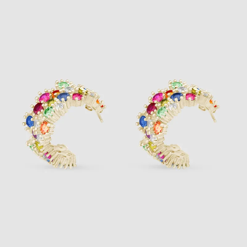 Wild Flower Hoops made by Bleue Burnham