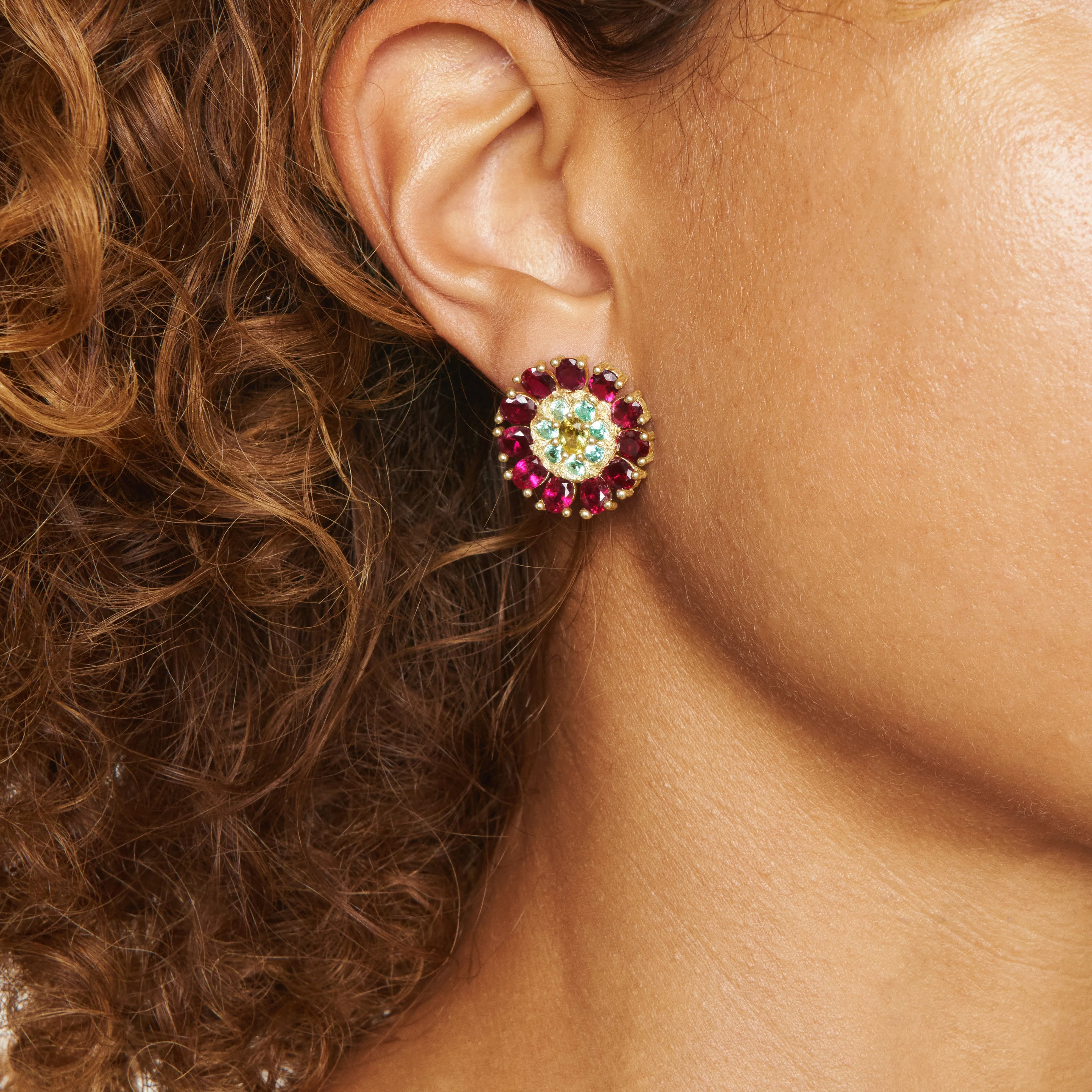 Dorset Dahlia Earrings sold by Bleue Burnham product image thumbnail 2