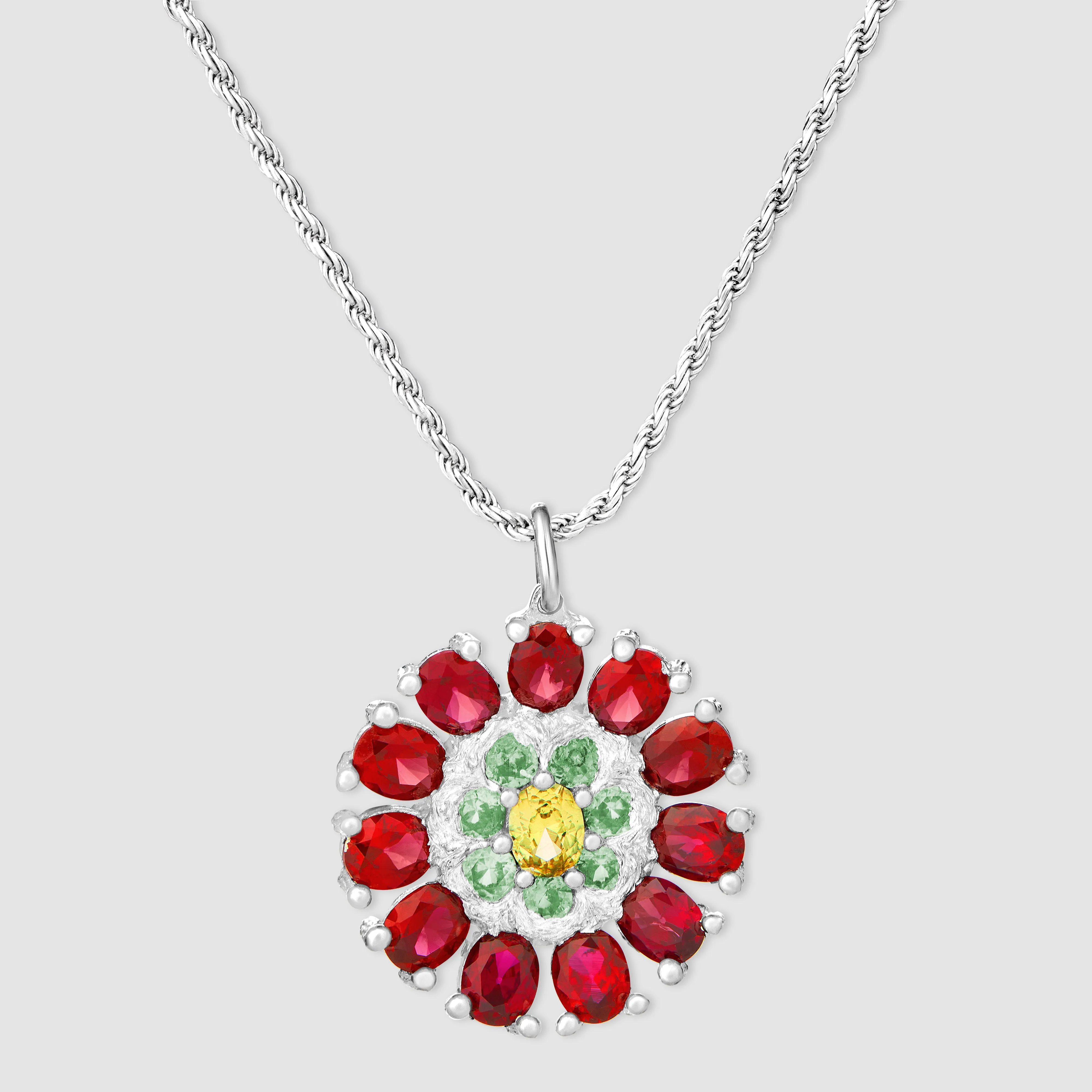 Dorset Dahlia Pendant sold by Bleue Burnham
