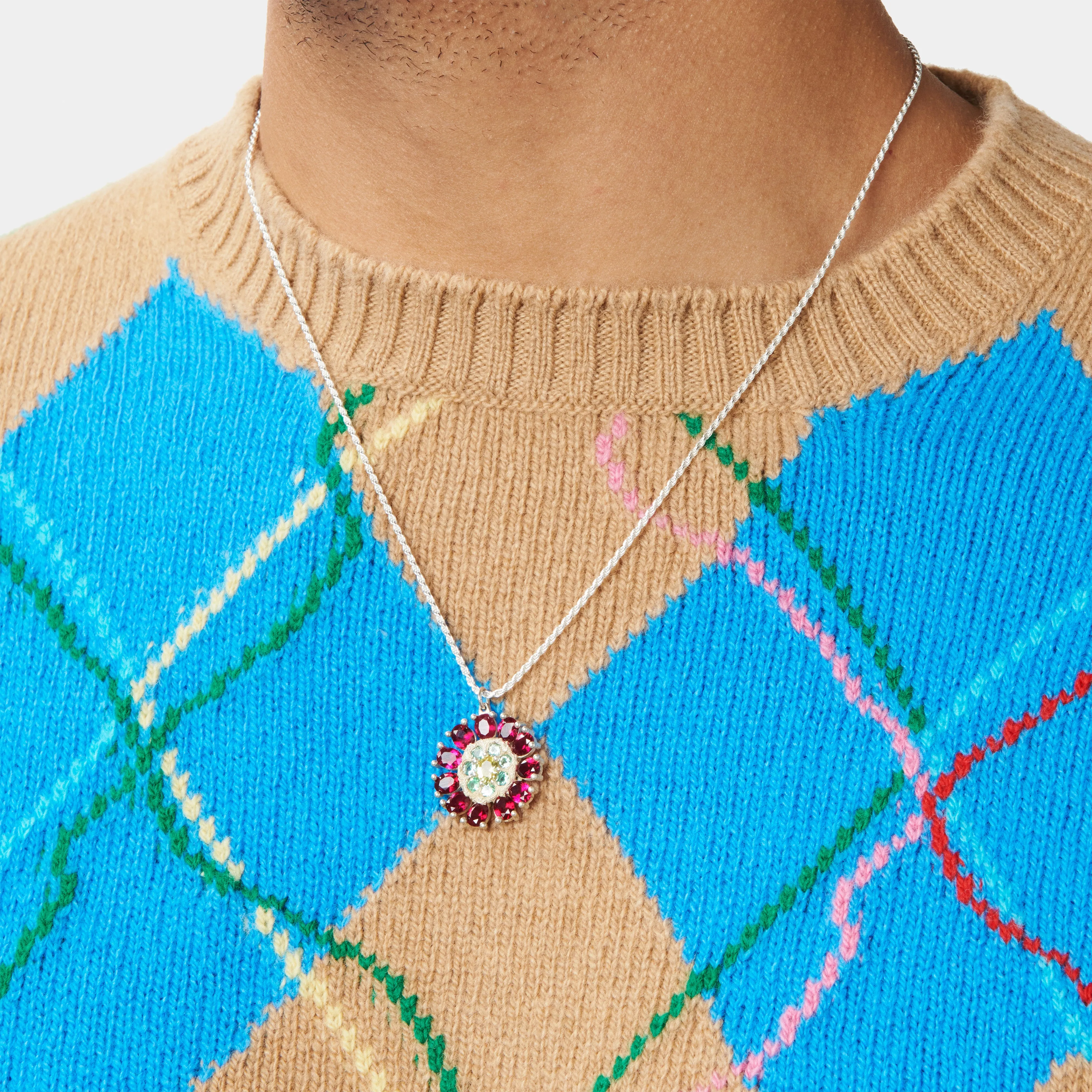 Dorset Dahlia Pendant sold by Bleue Burnham product image thumbnail 3