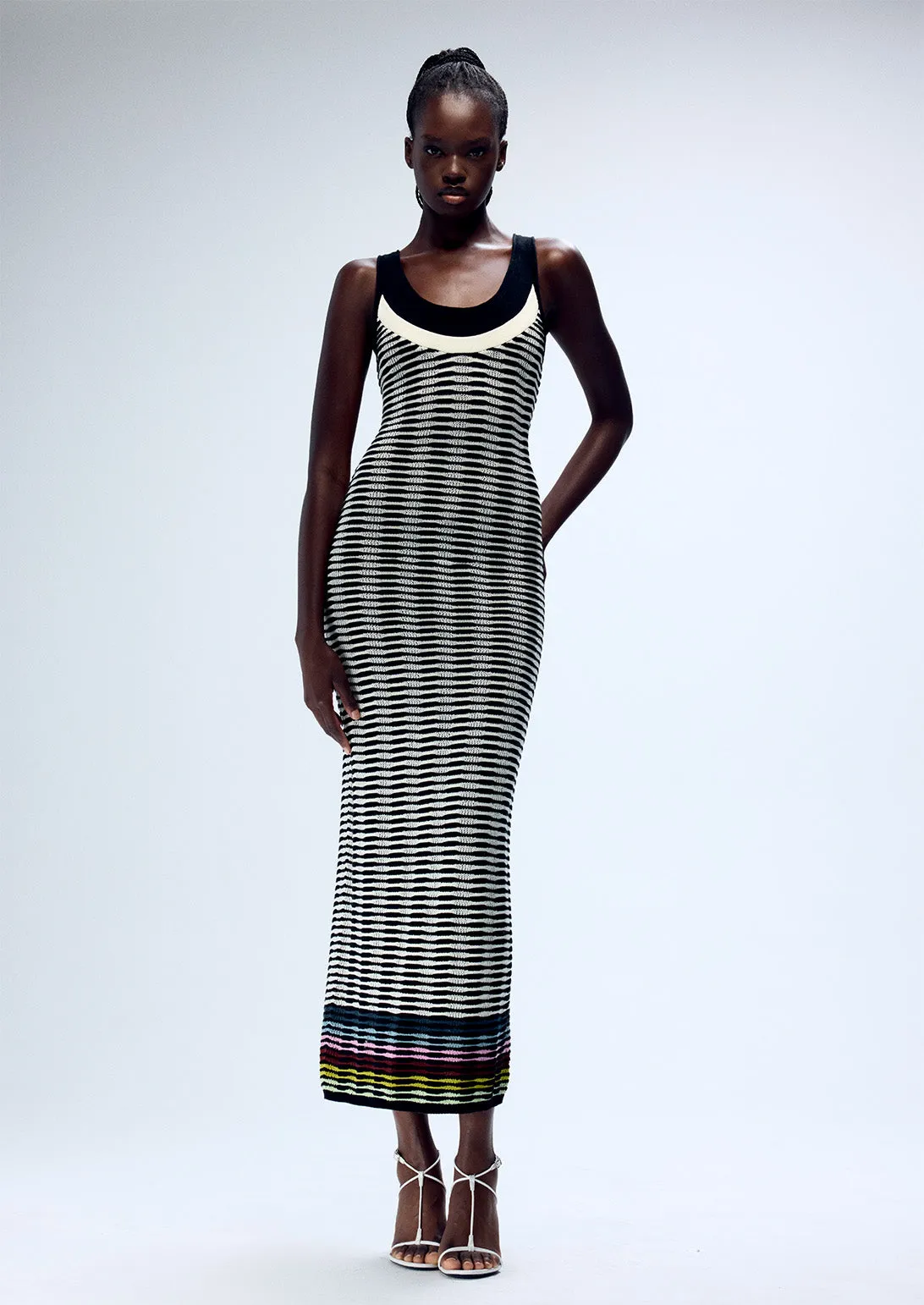 WAVE KNIT TANK MAXI DRESS sold by Christopher John Rogers