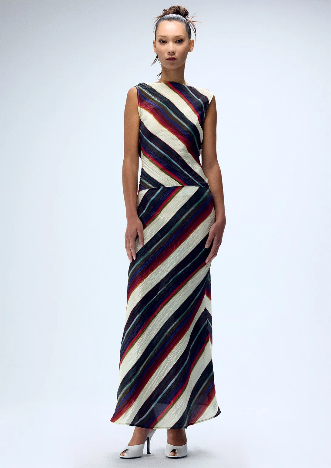 MORRIS STRIPE COWL BACK SHELL sold by Christopher John Rogers product image thumbnail 2