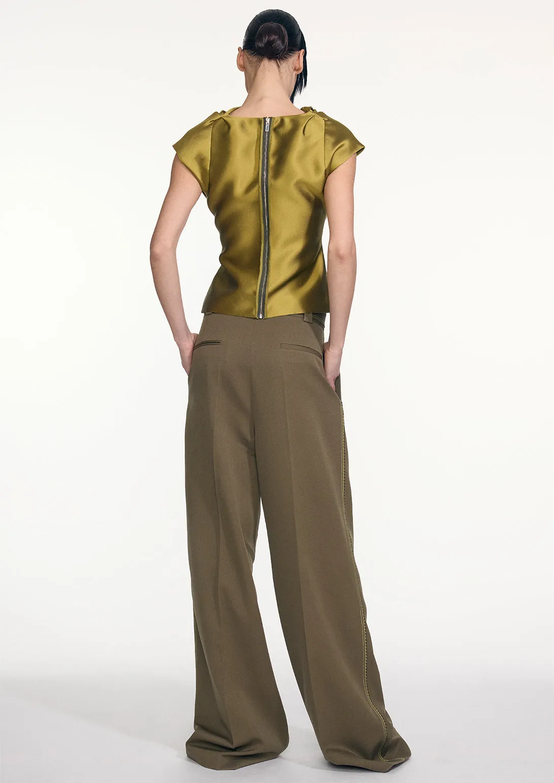 SILK PEEL TOP sold by Christopher John Rogers product image thumbnail 2