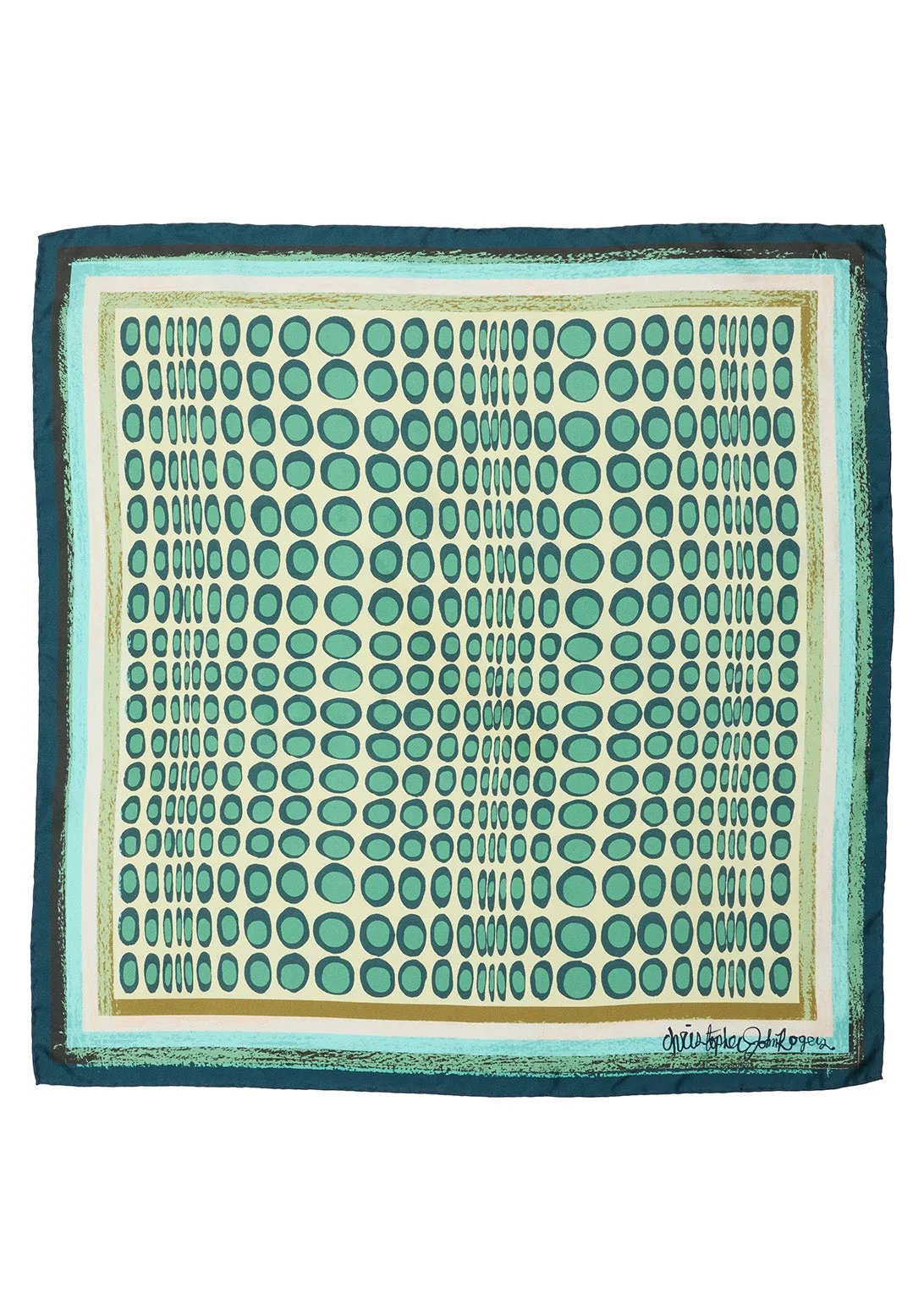 WIGGLE DOT SILK SCARF sold by Christopher John Rogers product image thumbnail 2