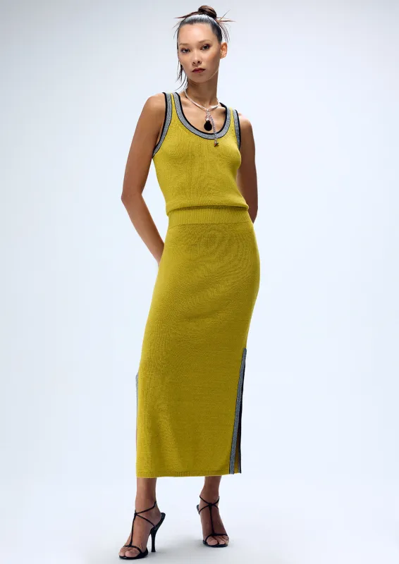 BLOUSON TANK KNIT MAXI DRESS made by Christopher John Rogers