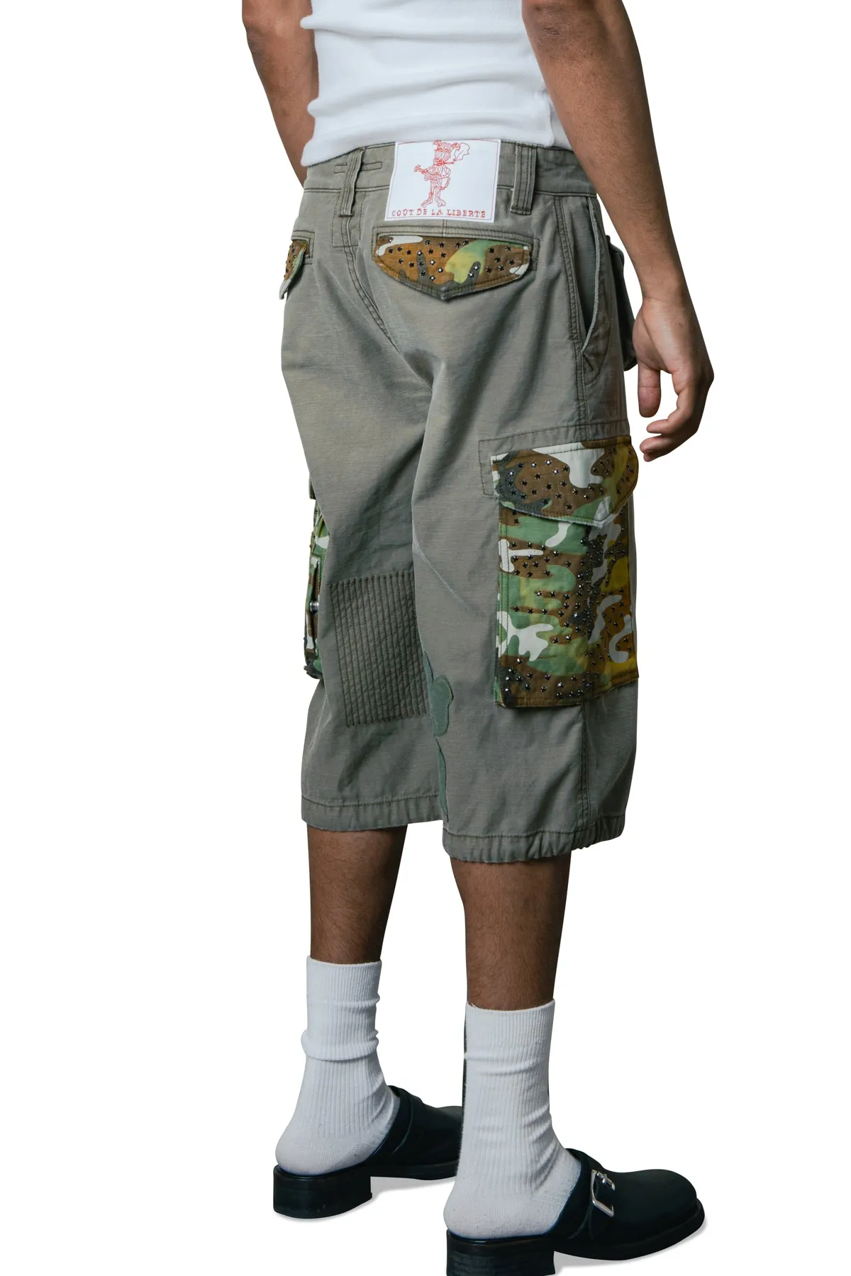MARCO EMBELLISHED CARGO SHORT sold by Coût De La Liberté product image thumbnail 2