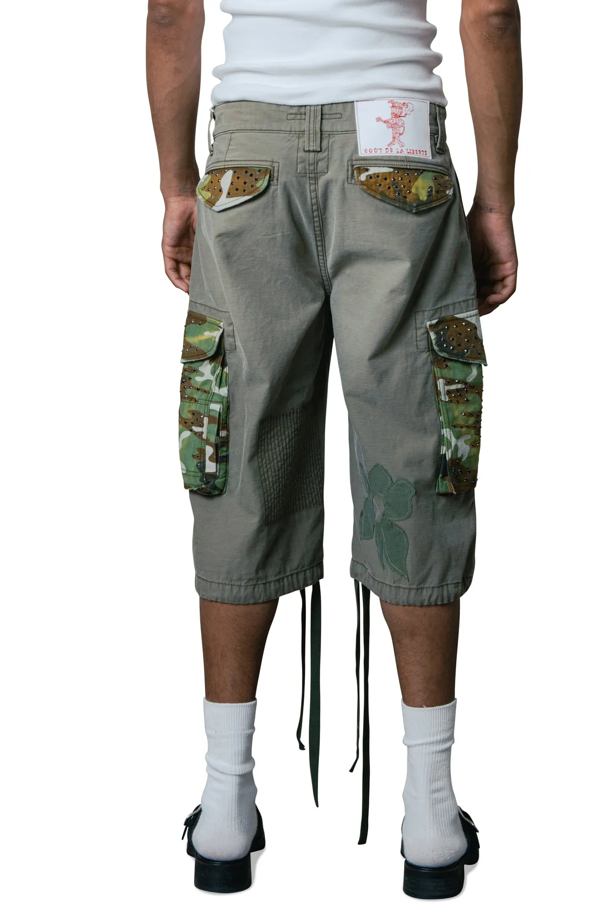 MARCO EMBELLISHED CARGO SHORT sold by Coût De La Liberté product image thumbnail 3