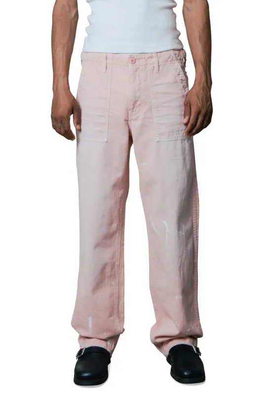DAWSON HERRINGBONE TWILL TROUSER PANT made by Coût De La Liberté