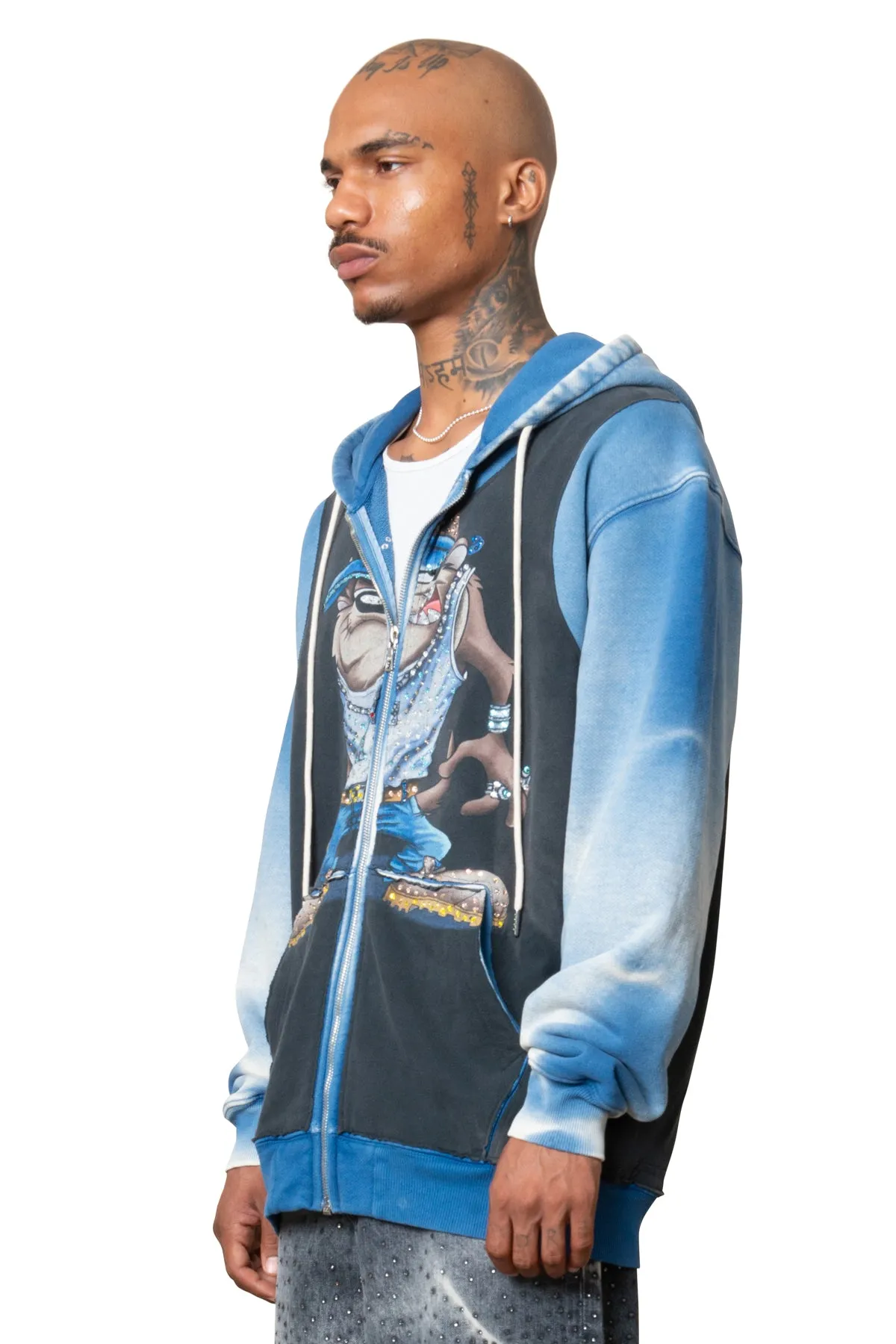 VTG LOONEY TUNES ZIP HOODIE ONE-OF-A-KIND sold by Coût De La Liberté product image thumbnail 2