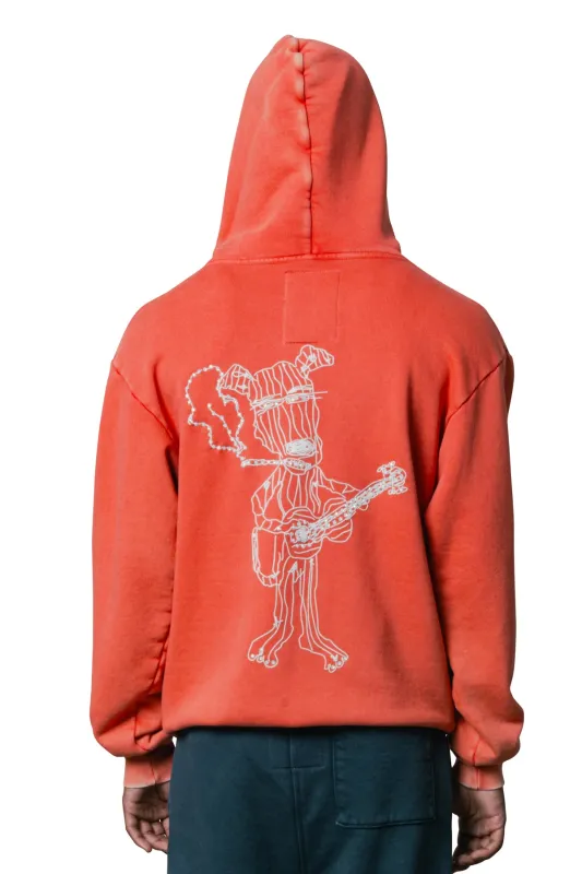 KILLIAN FRENCH TERRY DOG PUFF PRINT HOODIE made by Coût De La Liberté