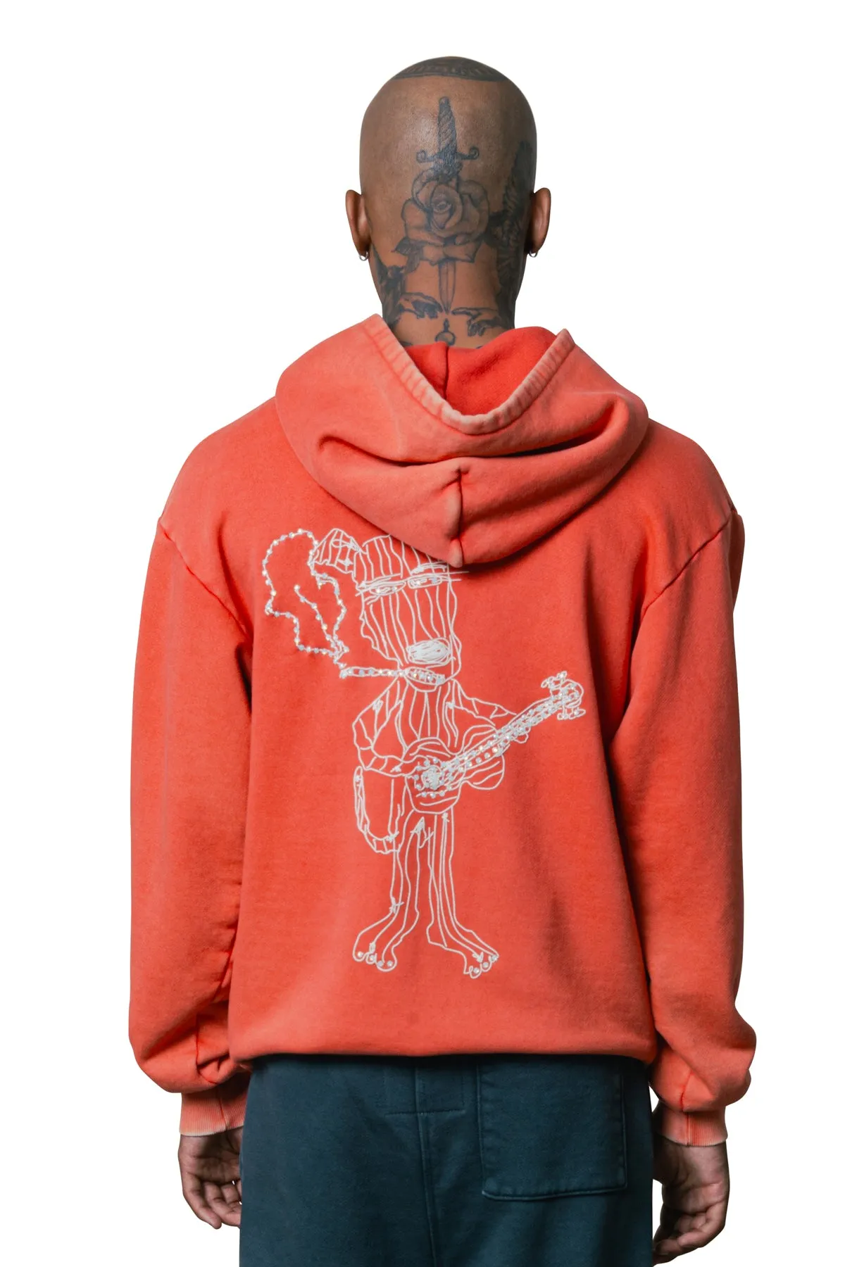KILLIAN FRENCH TERRY DOG PUFF PRINT HOODIE sold by Coût De La Liberté product image thumbnail 3