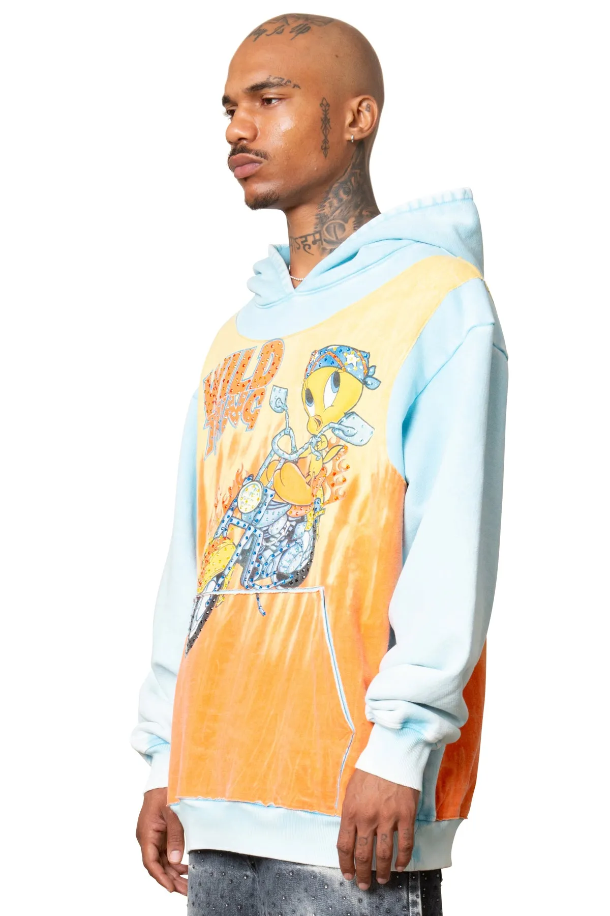 VTG LOONEY TUNES TANK HOODIE PULLOVER ONE-OF-A-KIND sold by Coût De La Liberté product image thumbnail 2