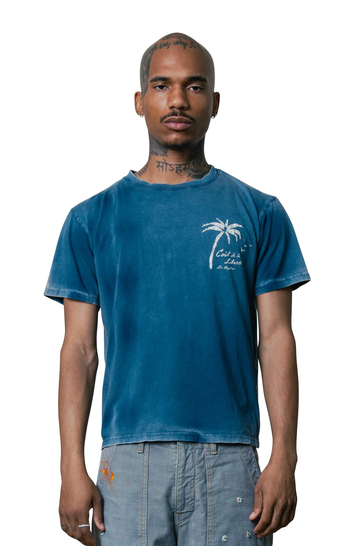 SAMMY CDLL TROPICAL CITY EMBELLISHED S/S T-SHIRT sold by Coût De La Liberté