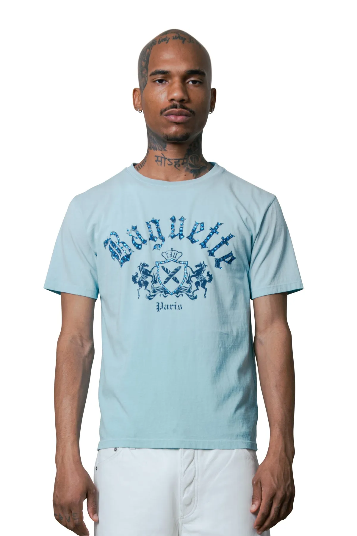 SAMMY CDLL BAGUETTE PARIS EMBELLISHED S/S T-SHIRT sold by Coût De La Liberté product image thumbnail 2