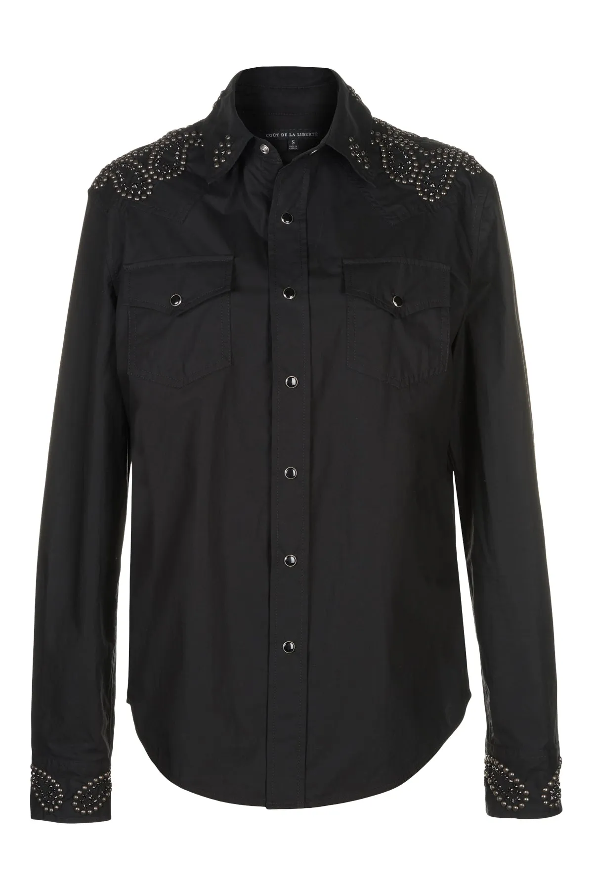 Stevie/Embellished Cotton Poplin Western Shirt sold by Coût De La Liberté