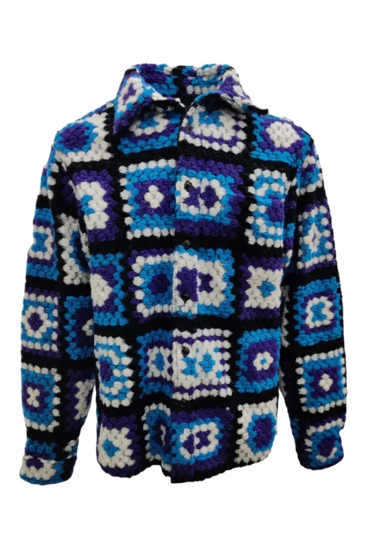 Tommy-Knitted Crochet Wool Oversize Shirt made by Coût De La Liberté