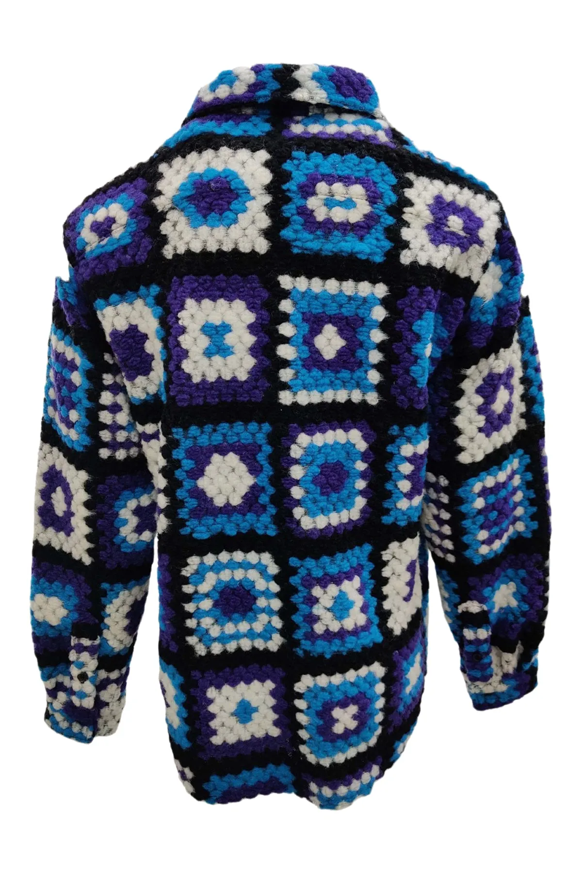 Tommy-Knitted Crochet Wool Oversize Shirt sold by Coût De La Liberté product image thumbnail 2