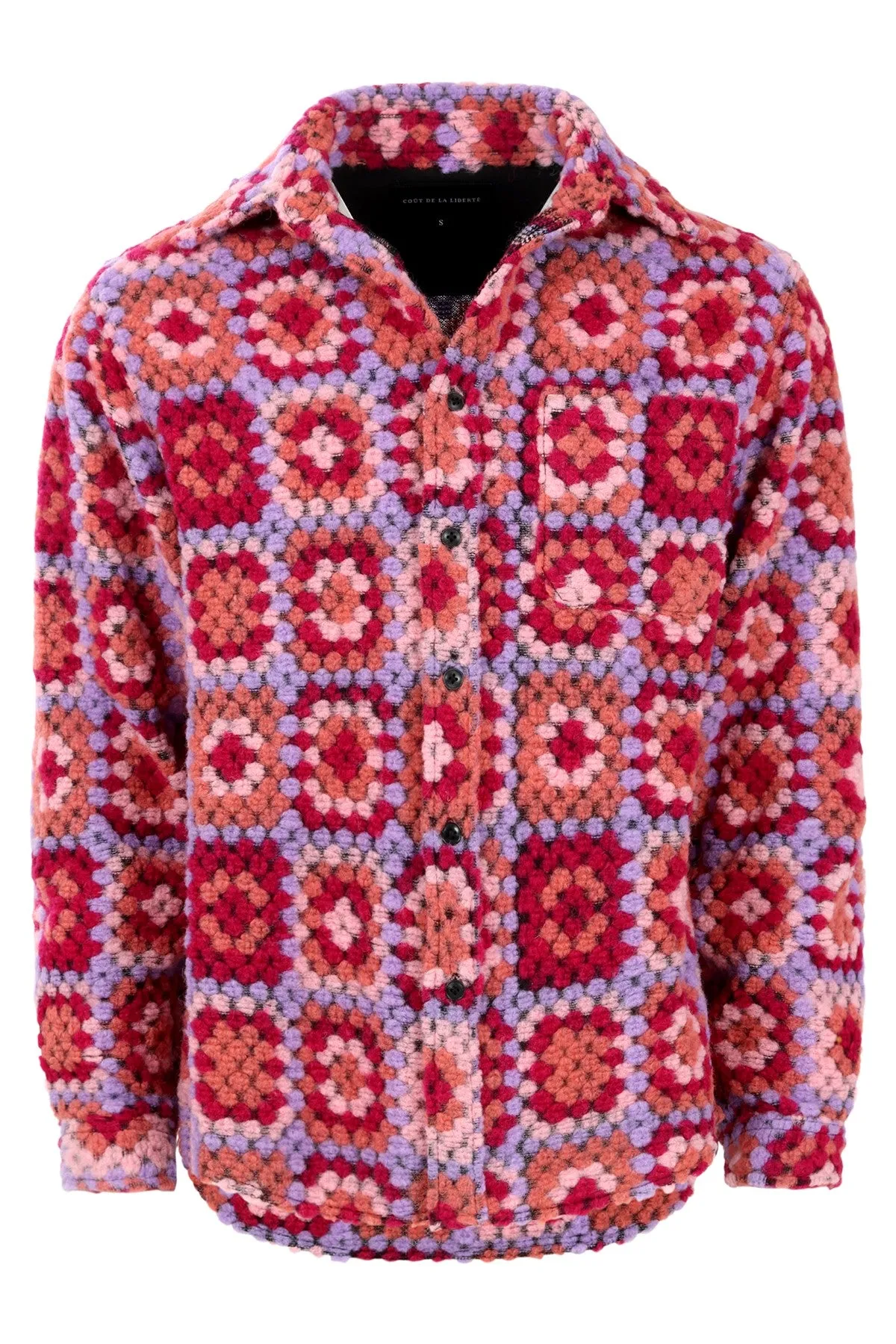 Tommy-Knitted Crochet Wool Oversize Shirt sold by Coût De La Liberté product image thumbnail 3