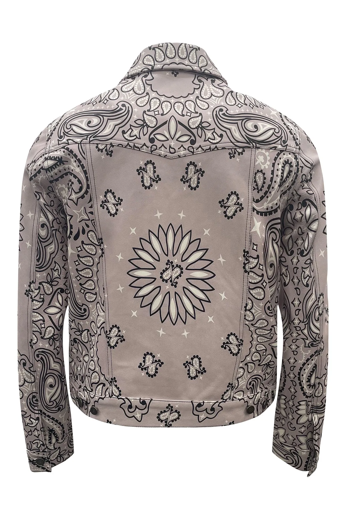 Johnny/Leather Bandana Print/Trucker Jacket sold by Coût De La Liberté product image thumbnail 3