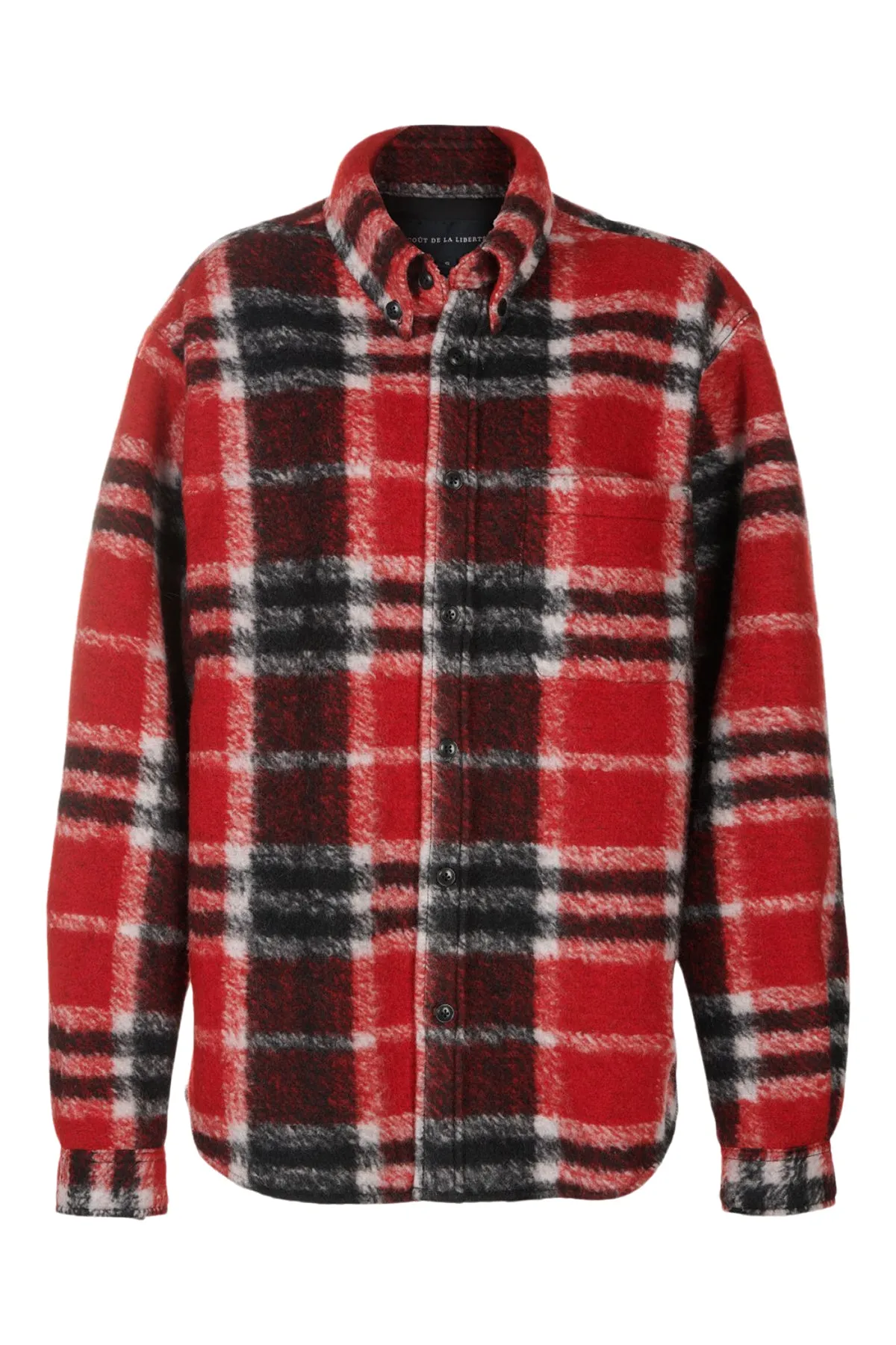 Tommy-Plaid Wool Oversized Shirt sold by Coût De La Liberté