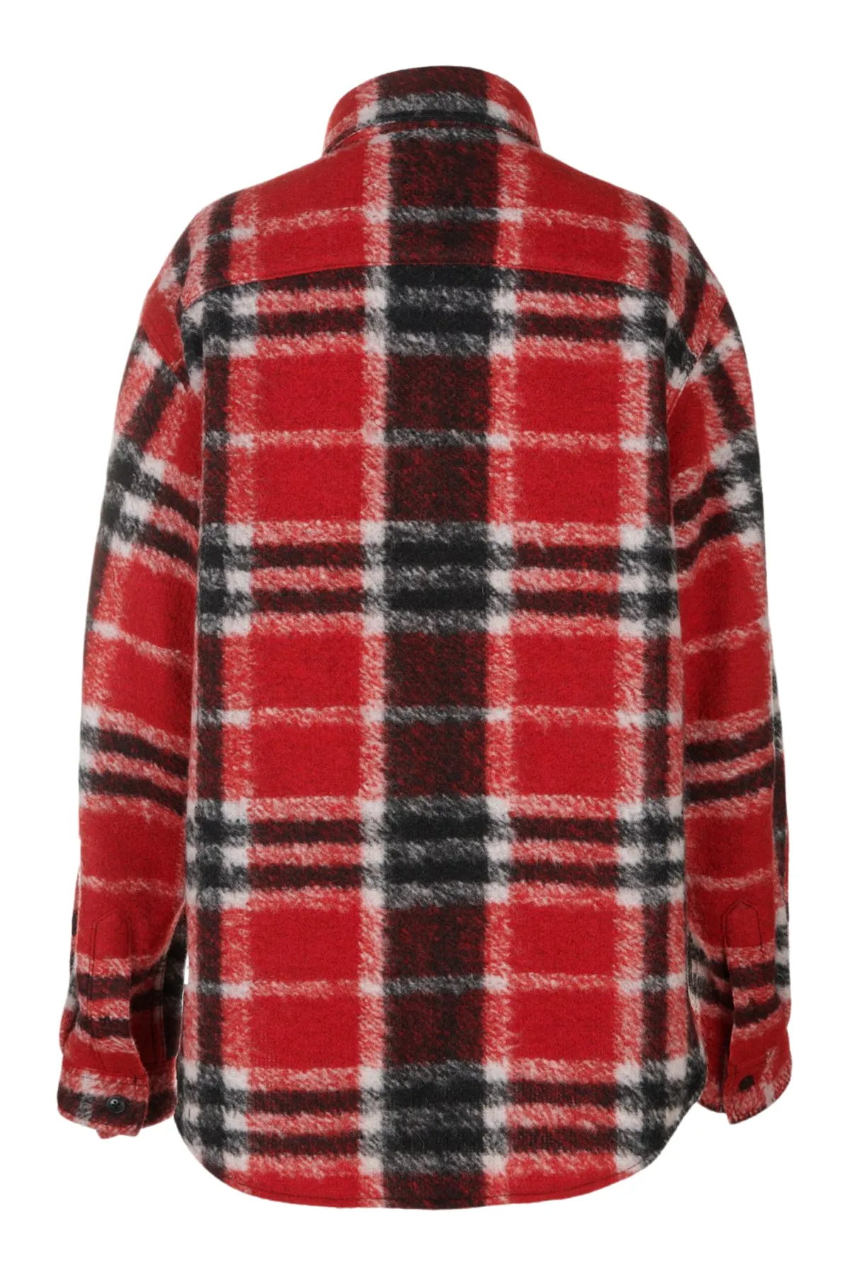 Tommy-Plaid Wool Oversized Shirt sold by Coût De La Liberté product image thumbnail 2