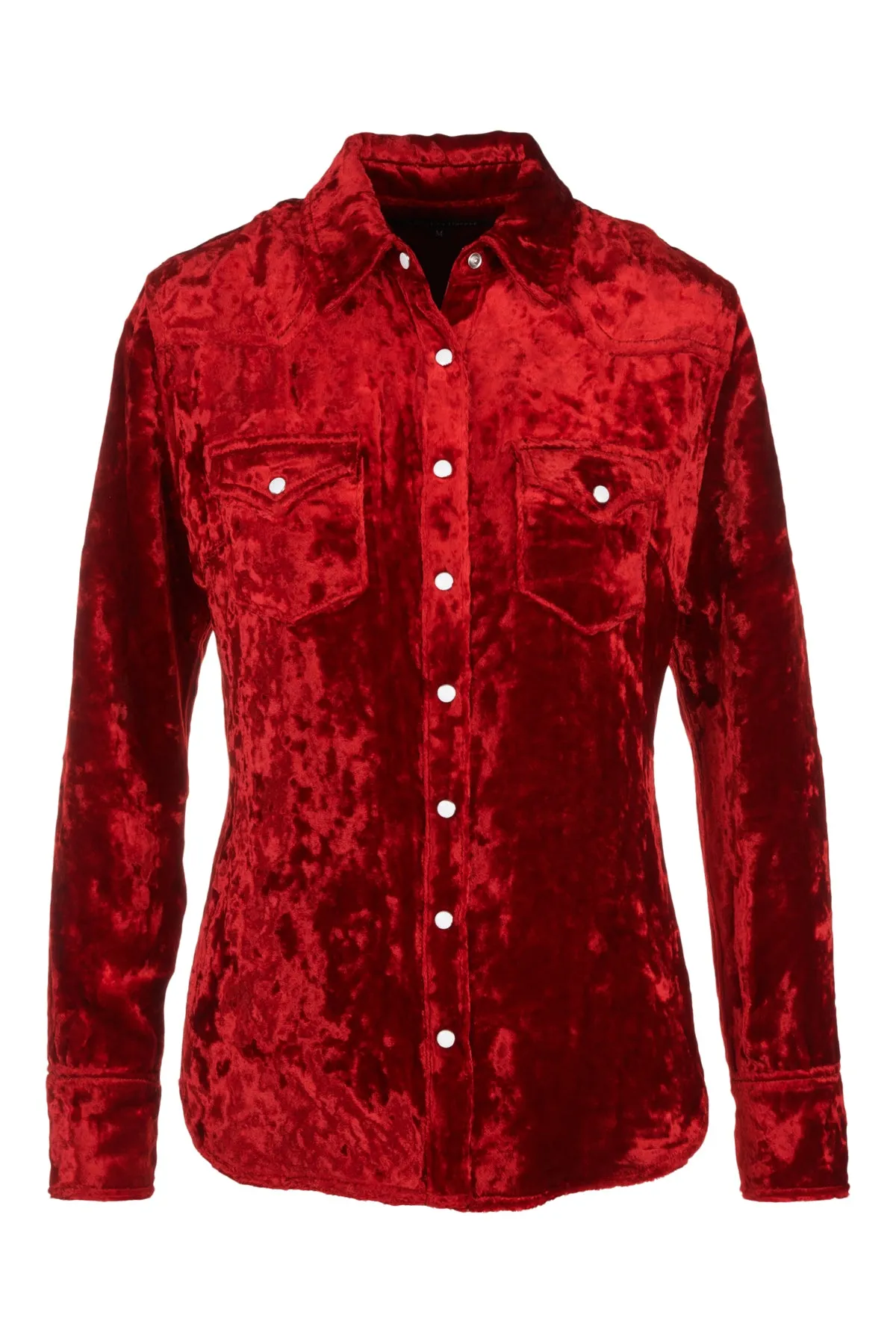 Rosie/Viscose Velvet Western Shirt sold by Coût De La Liberté