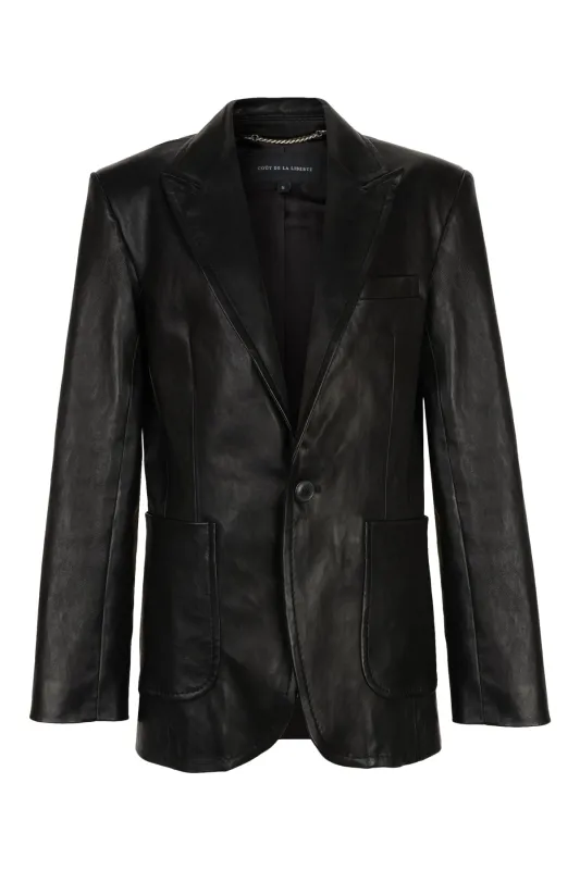 James/Stretch Speed Leather Blazer made by Coût De La Liberté