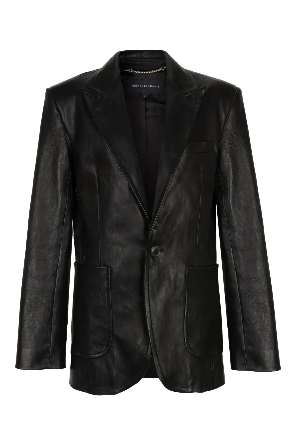 James/Stretch Speed Leather Blazer sold by Coût De La Liberté