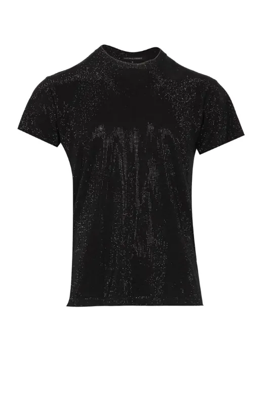 Freddie Crystal Cotton Short Sleeve Tee made by Coût De La Liberté