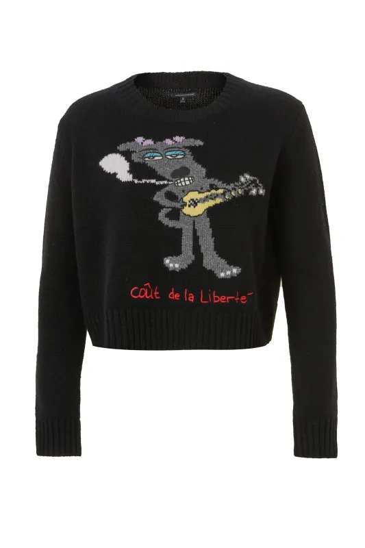 Beverly/Cashmere Cropped Sweater made by Coût De La Liberté