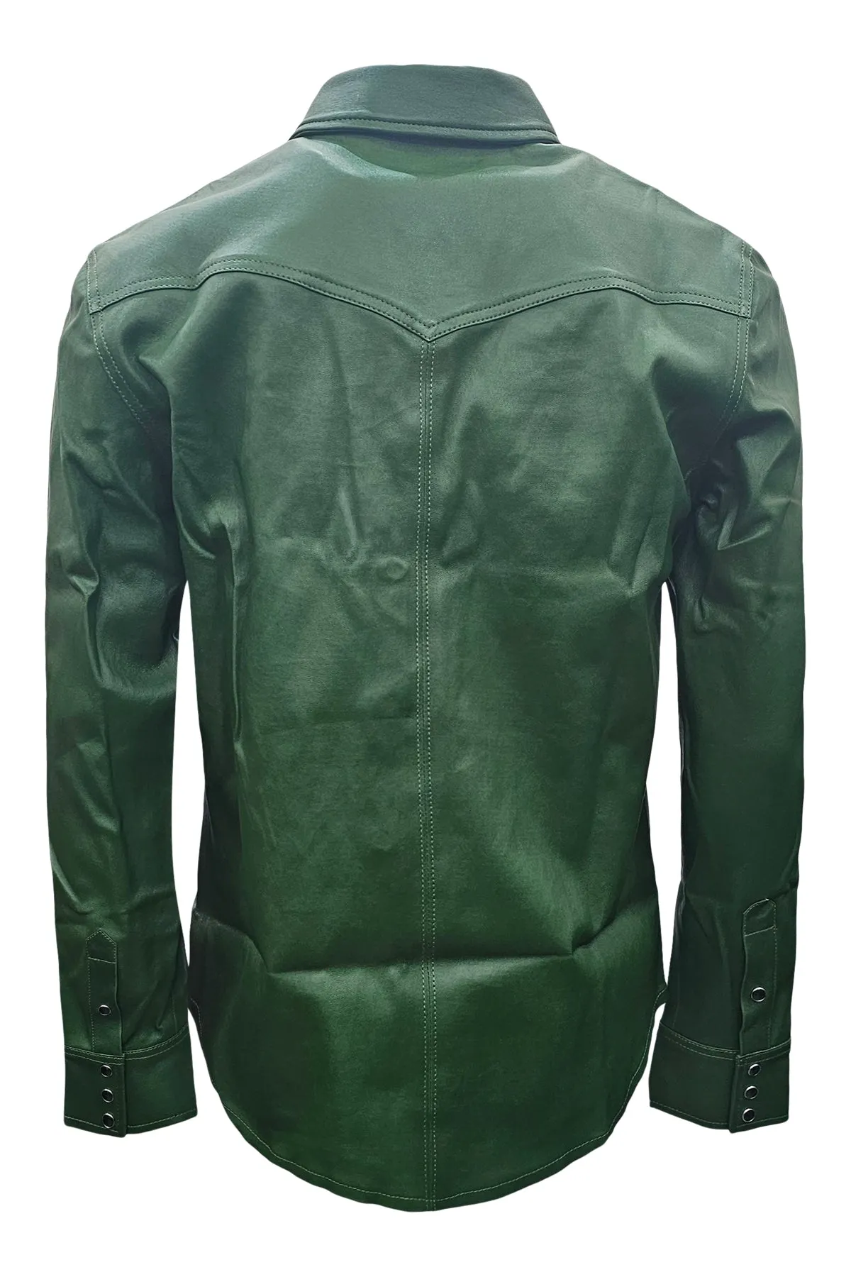 Stevie Stretch Plonge Leather Western Shirt sold by Coût De La Liberté product image thumbnail 2