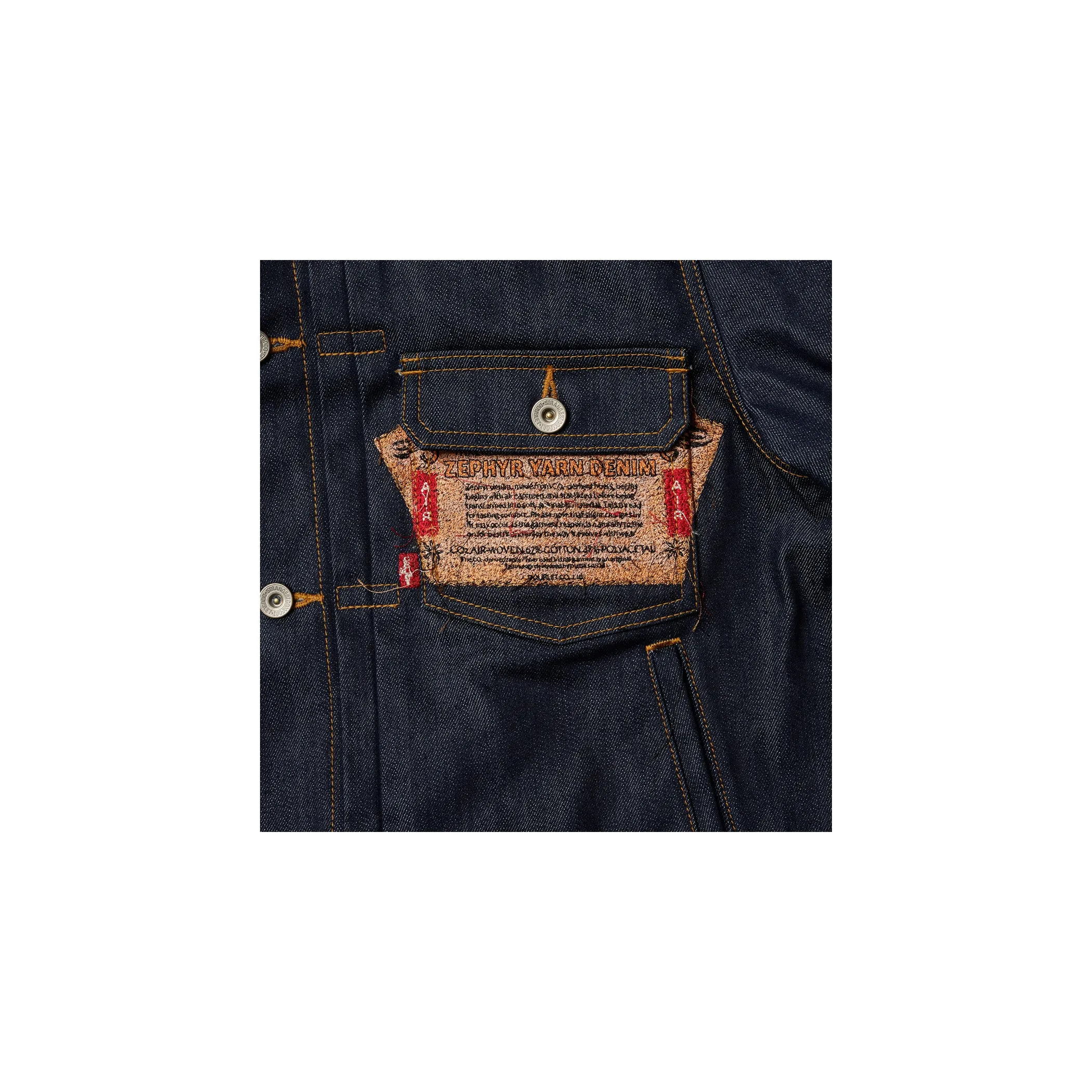 AIR YARN RAW DENIM JACKET sold by Doublet product image thumbnail 2